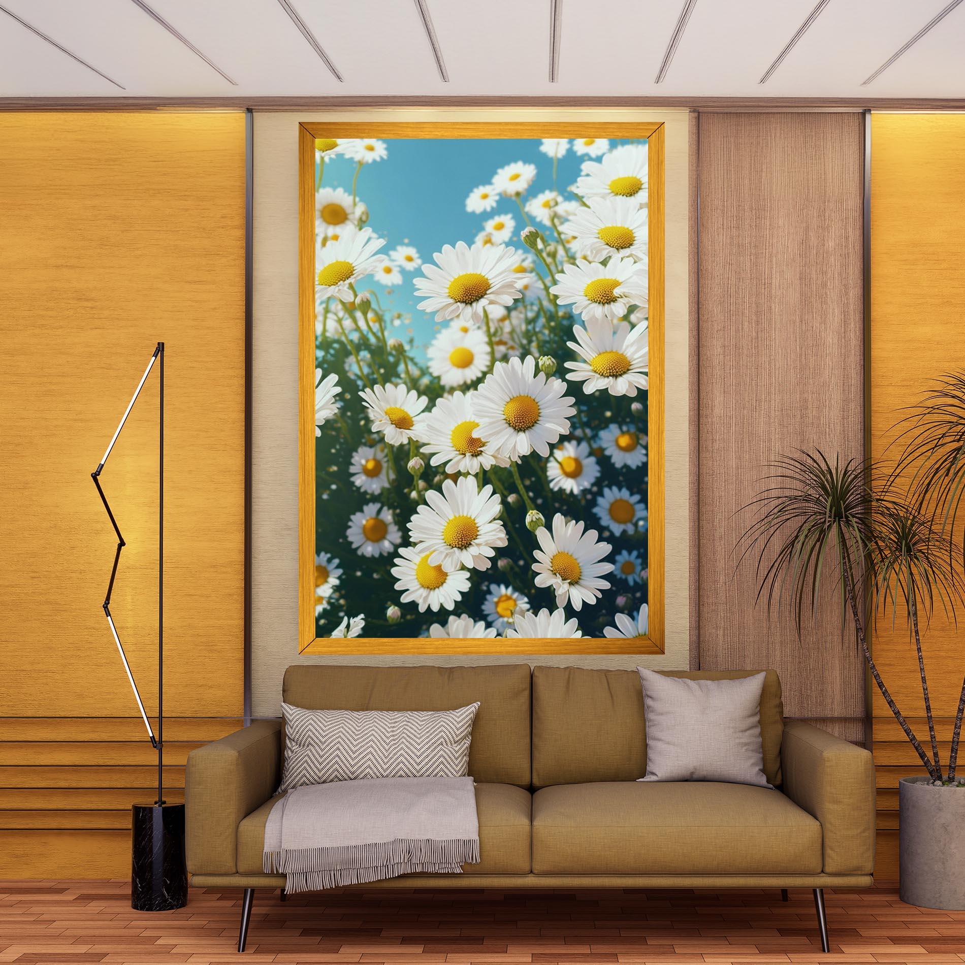 Tablou Canvas Daisy Field View mockup 9