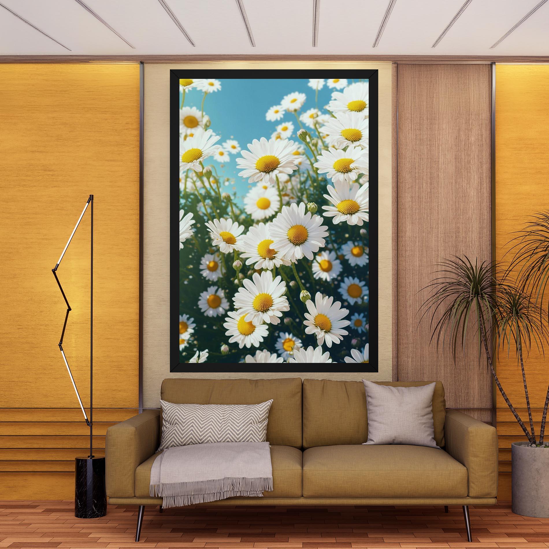 Tablou Canvas Daisy Field View mockup 9