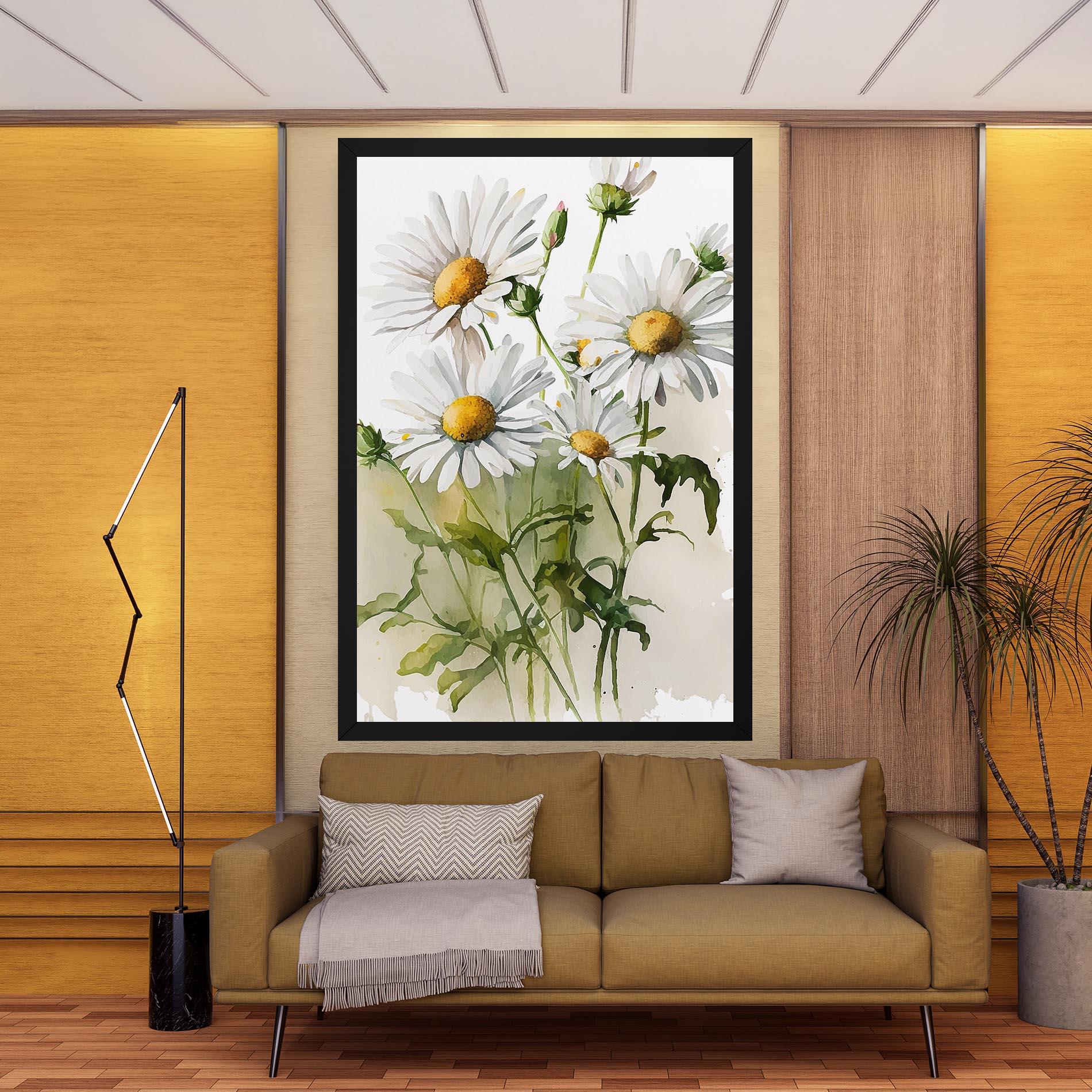 Tablou Canvas Painted Daisy mockup 9