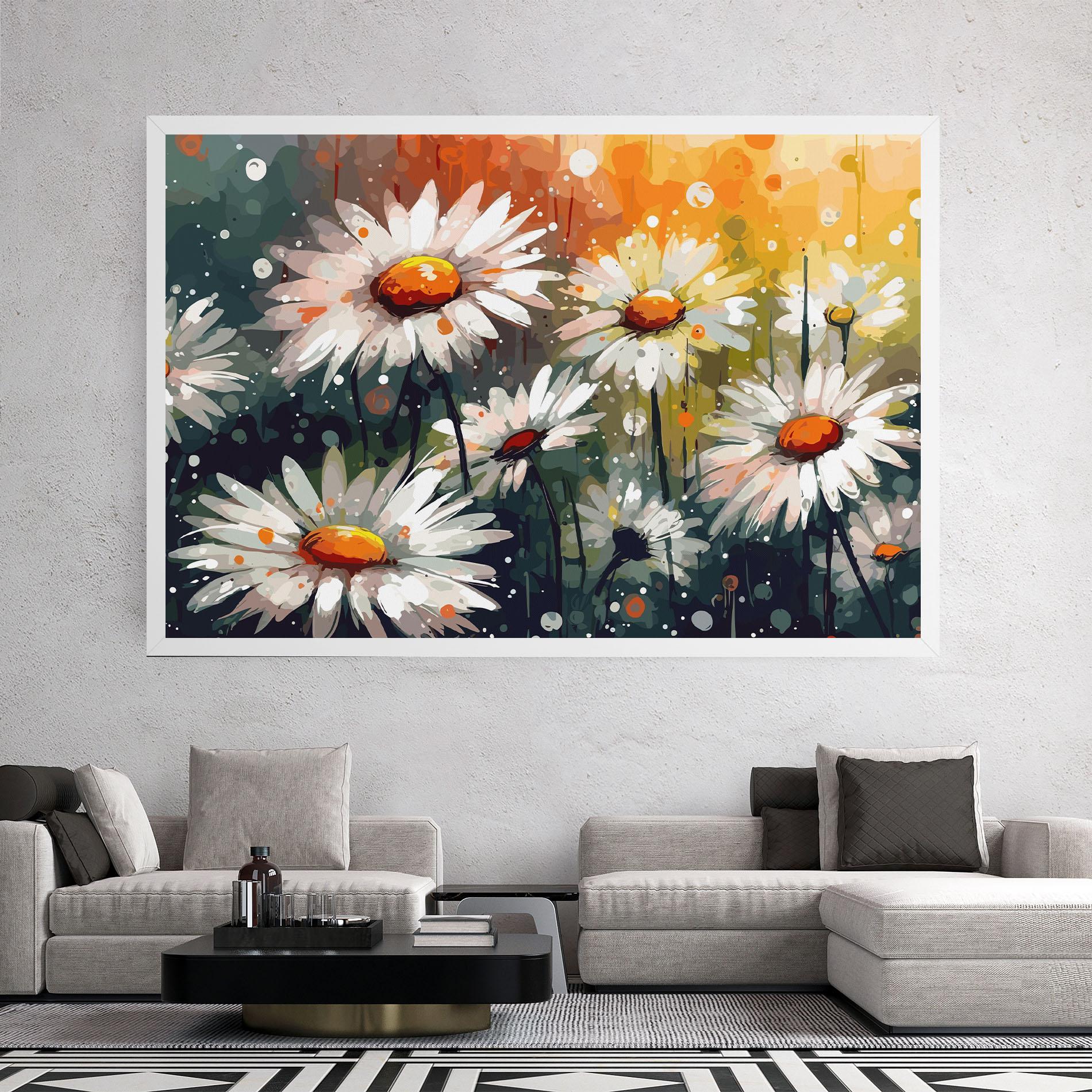 Tablou Canvas Daisy Art mockup 2