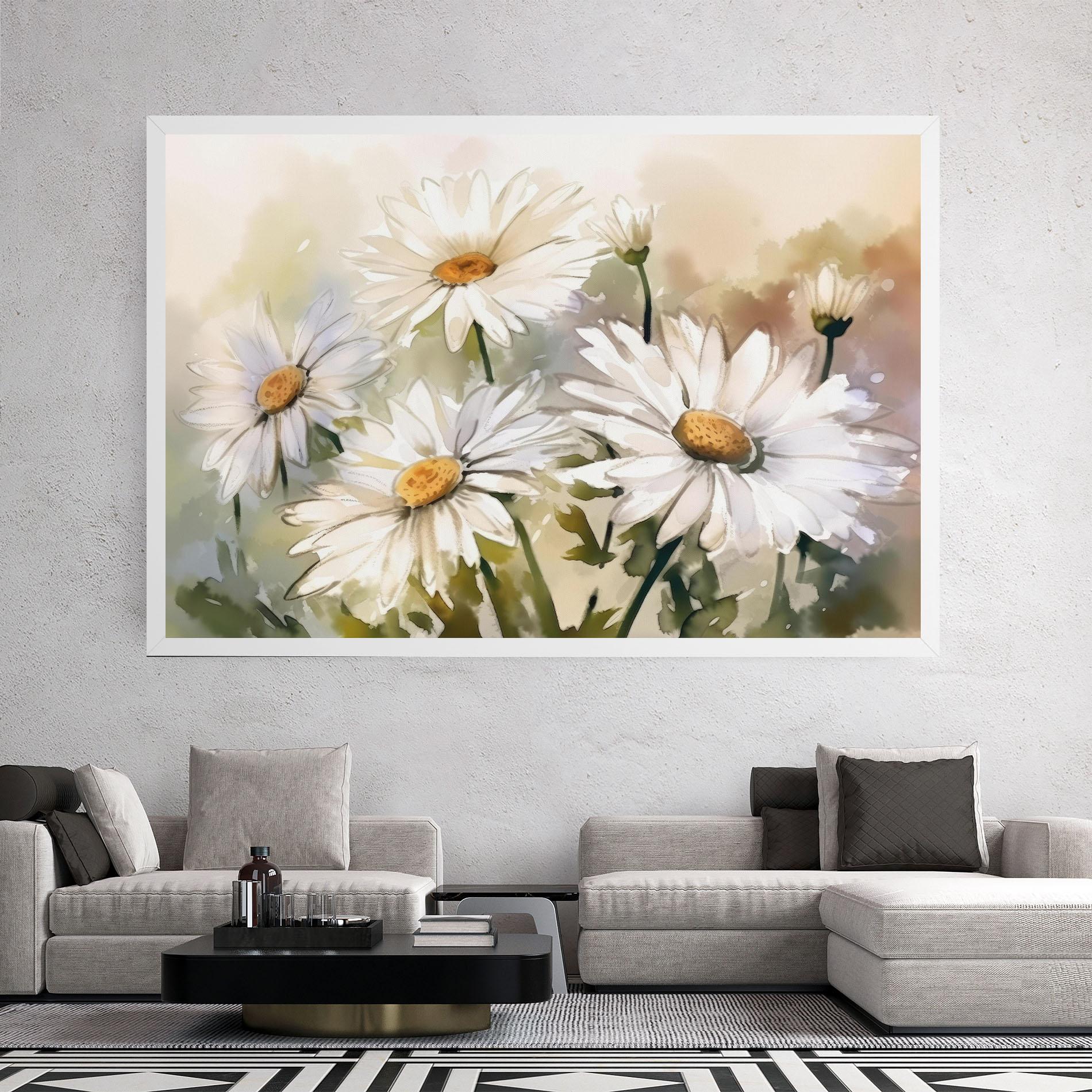 Tablou Canvas Daisy Painting mockup 2