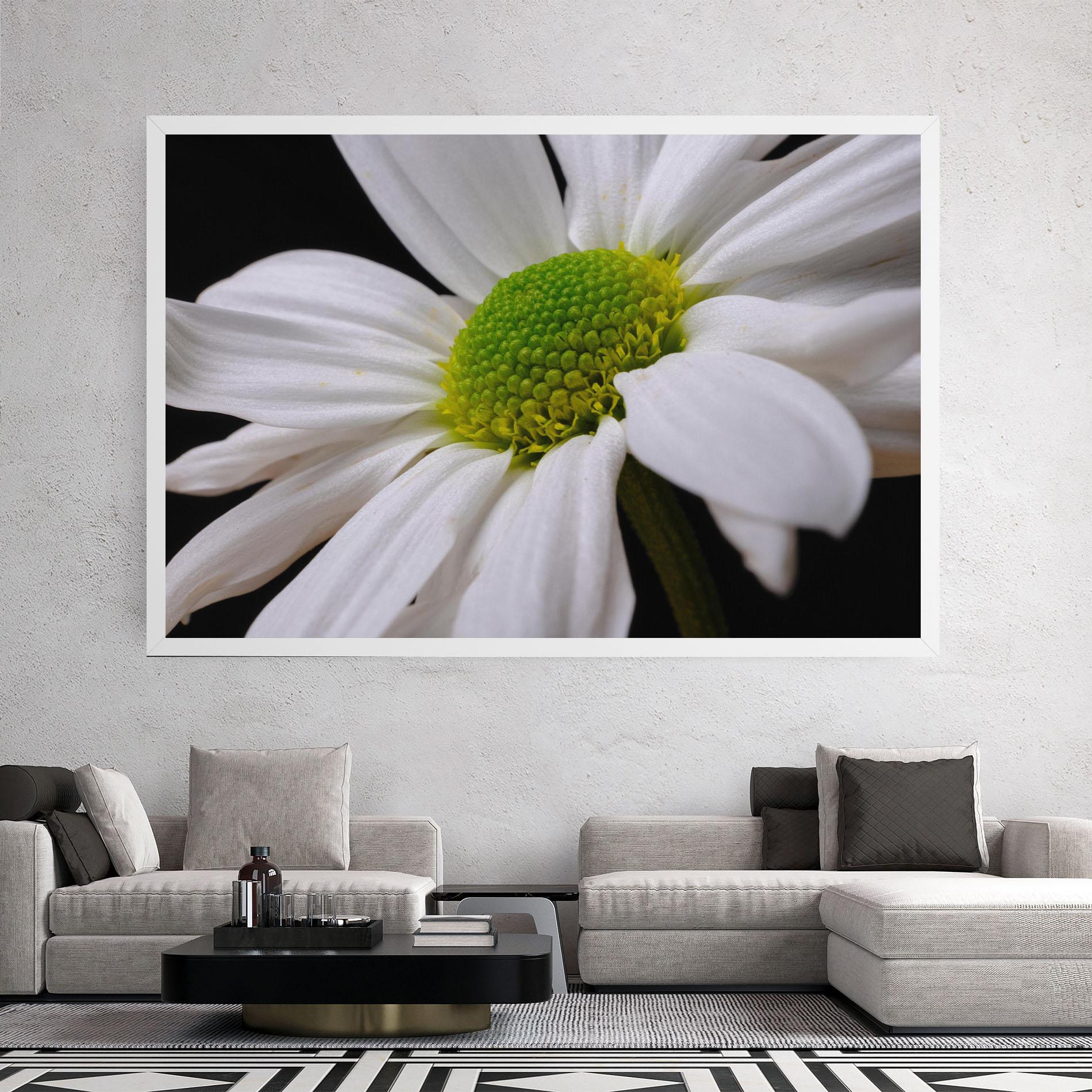 Tablou Canvas Green Middle Daisy mockup 2