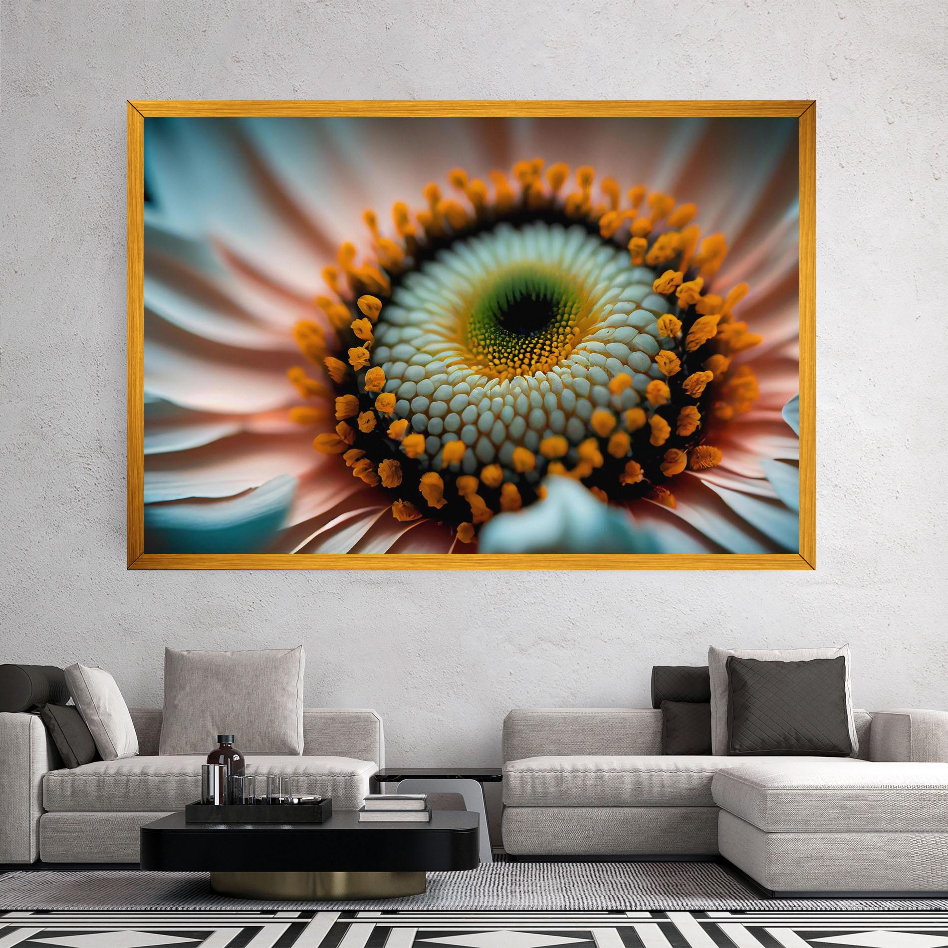 Tablou Canvas Big Blue Daisy mockup 2