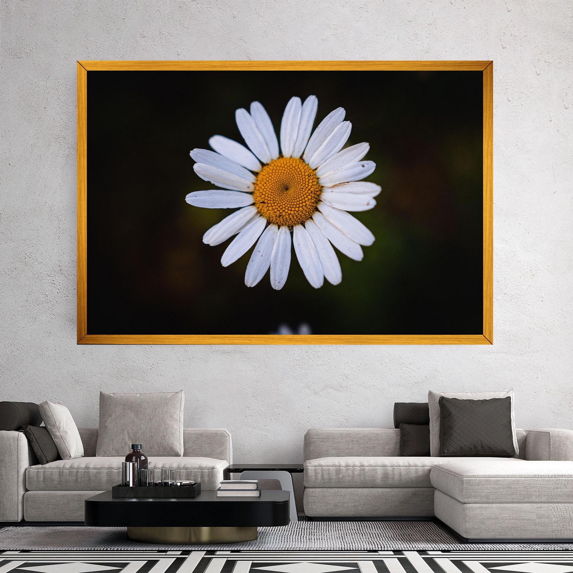 Tablou Canvas Big Yellow Center Daisy mockup 2