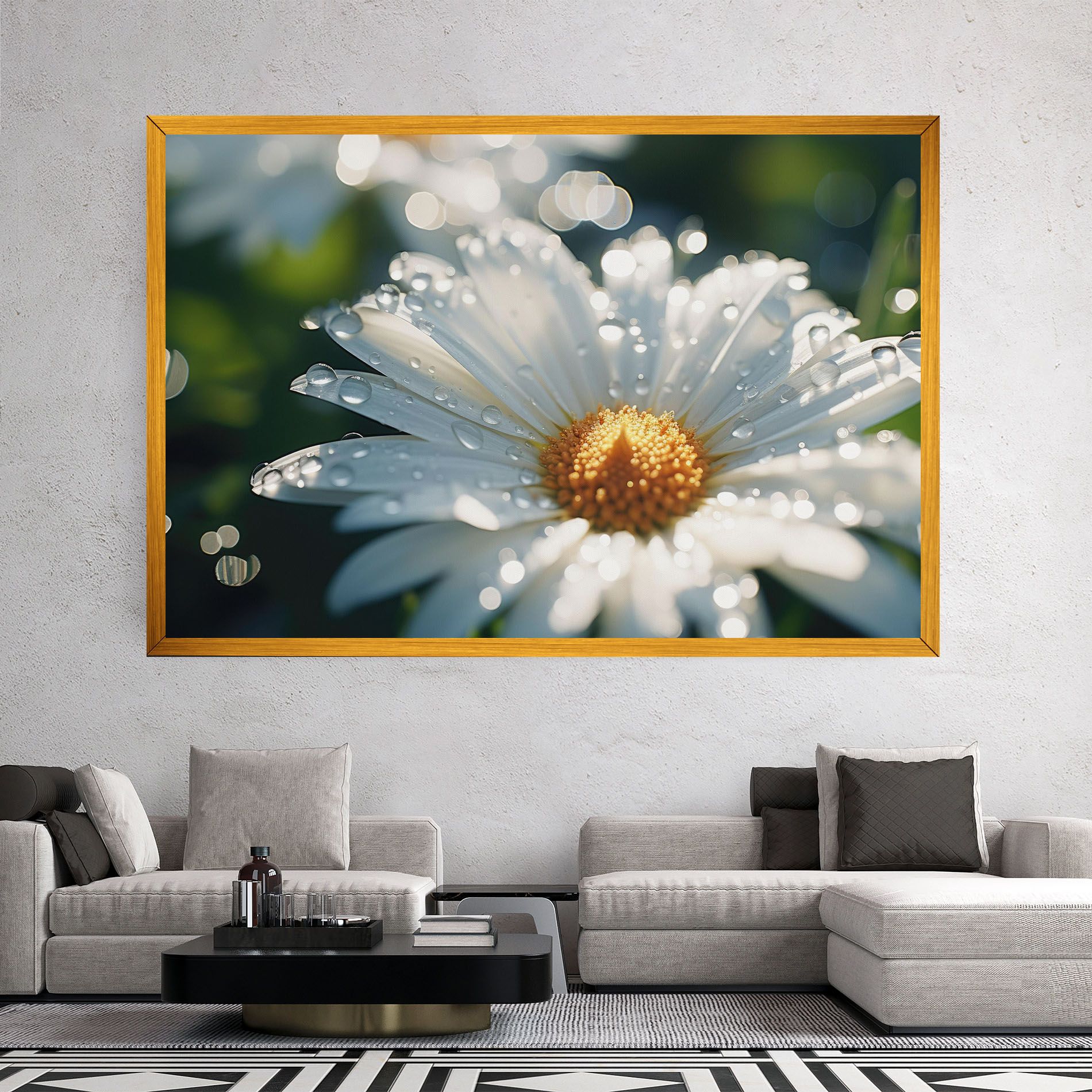 Daisy After Rain Close Up mockup 2