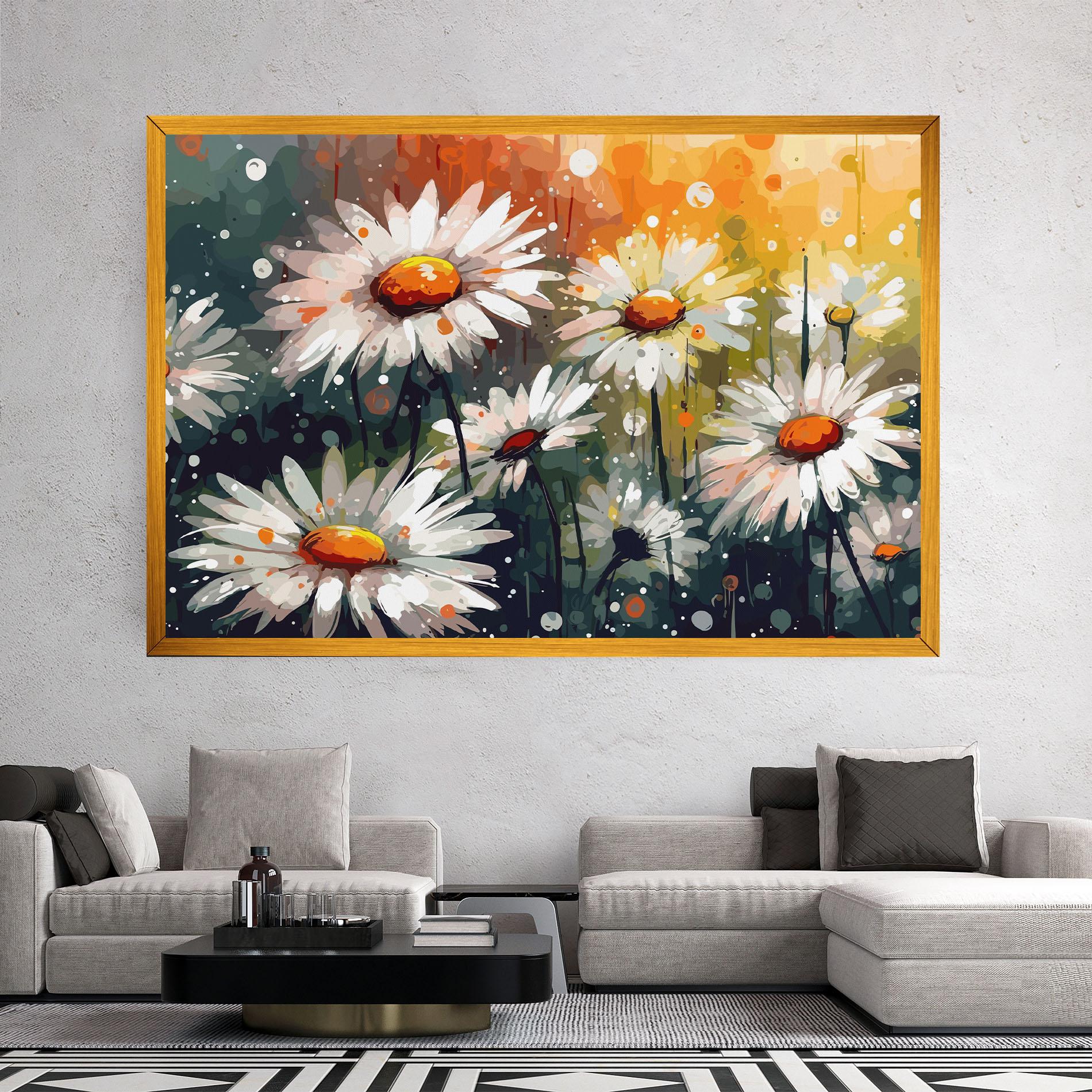 Tablou Canvas Daisy Art mockup 2