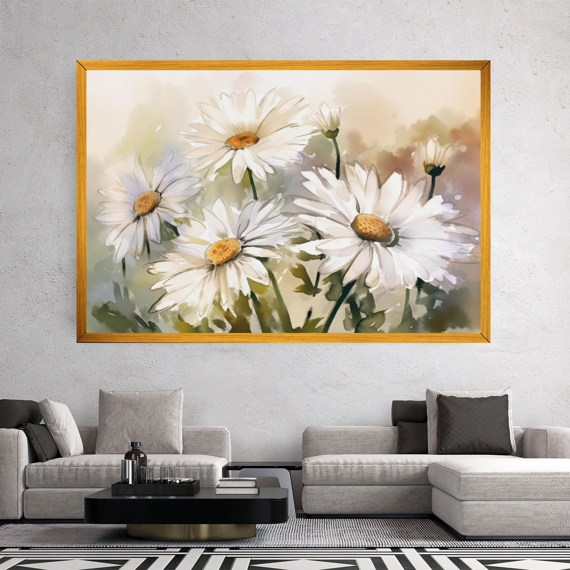 Tablou Canvas Daisy Painting mockup 2