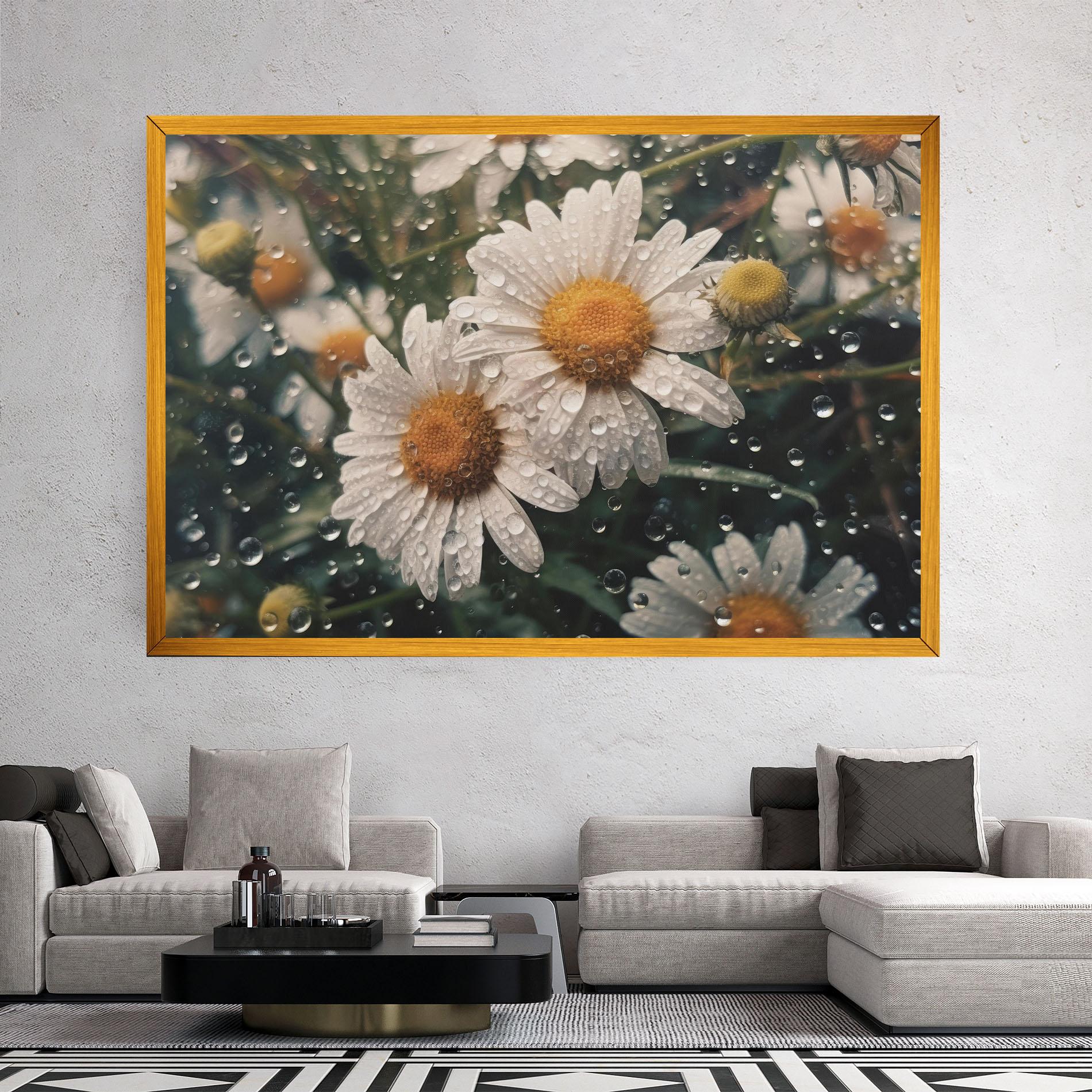 Tablou Canvas Daisy View After Rain mockup 2