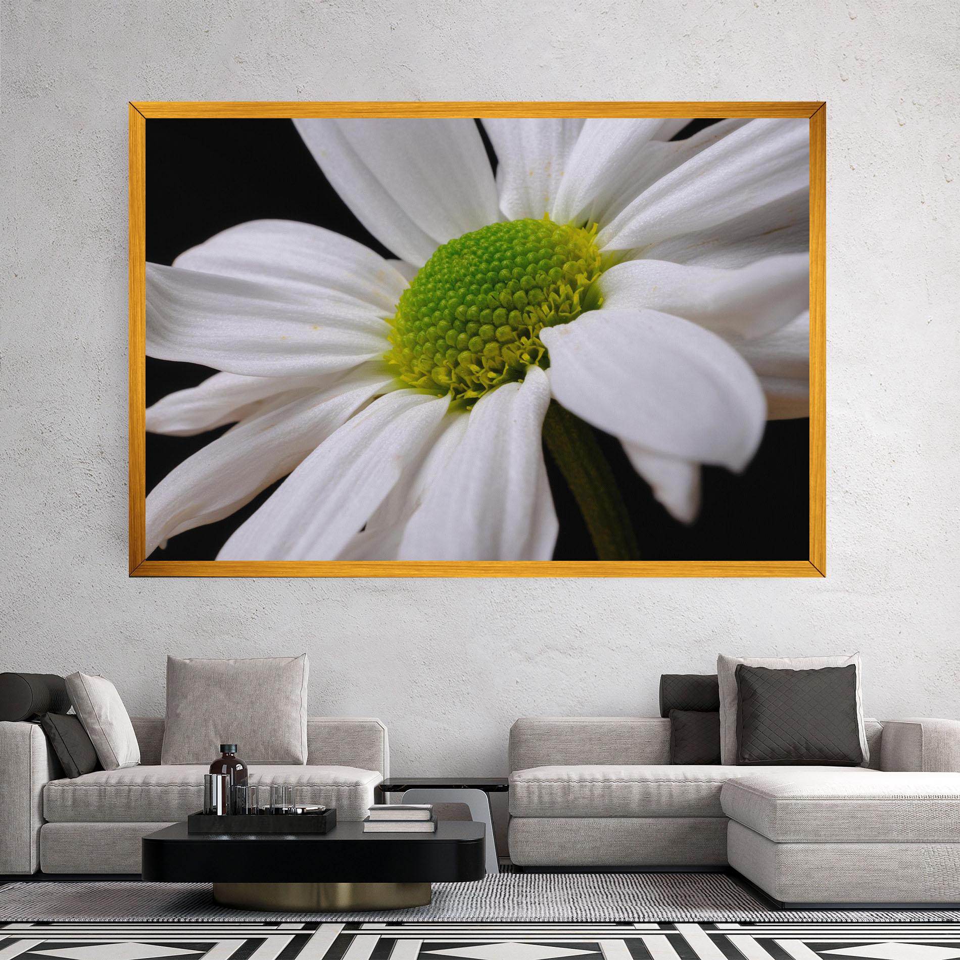 Tablou Canvas Green Middle Daisy mockup 2