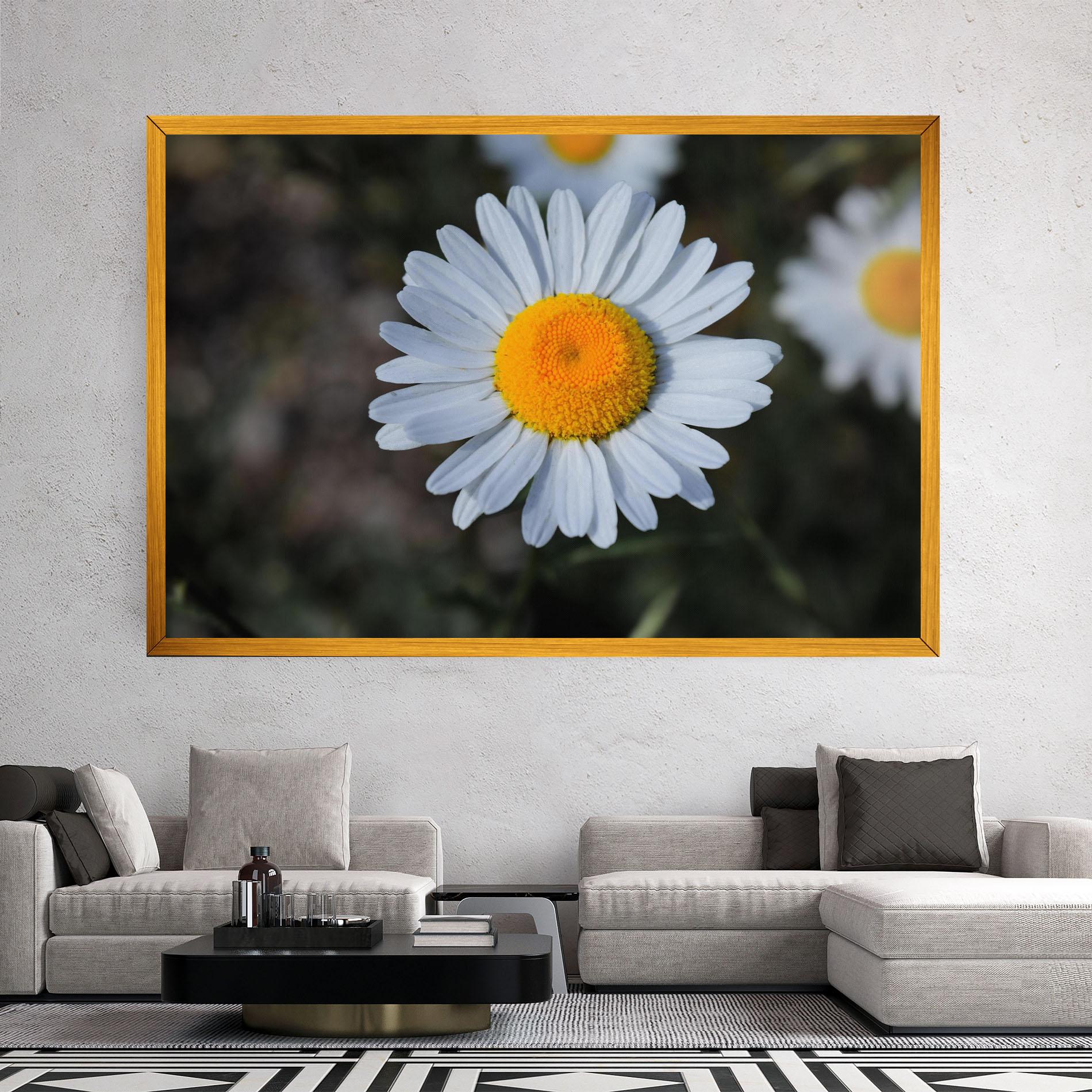 Tablou Canvas Strong Yellow Daisy mockup 2