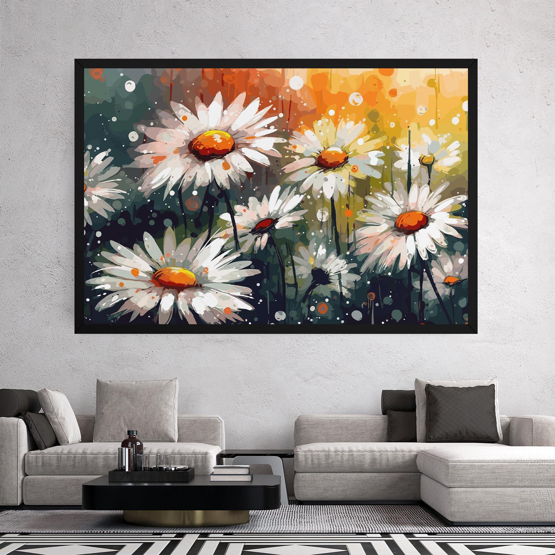 Tablou Canvas Daisy Art mockup 2