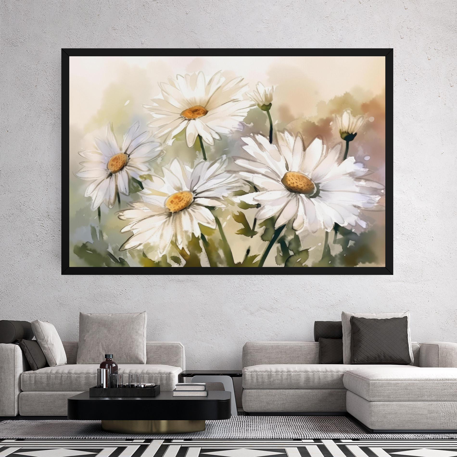 Tablou Canvas Daisy Painting mockup 2