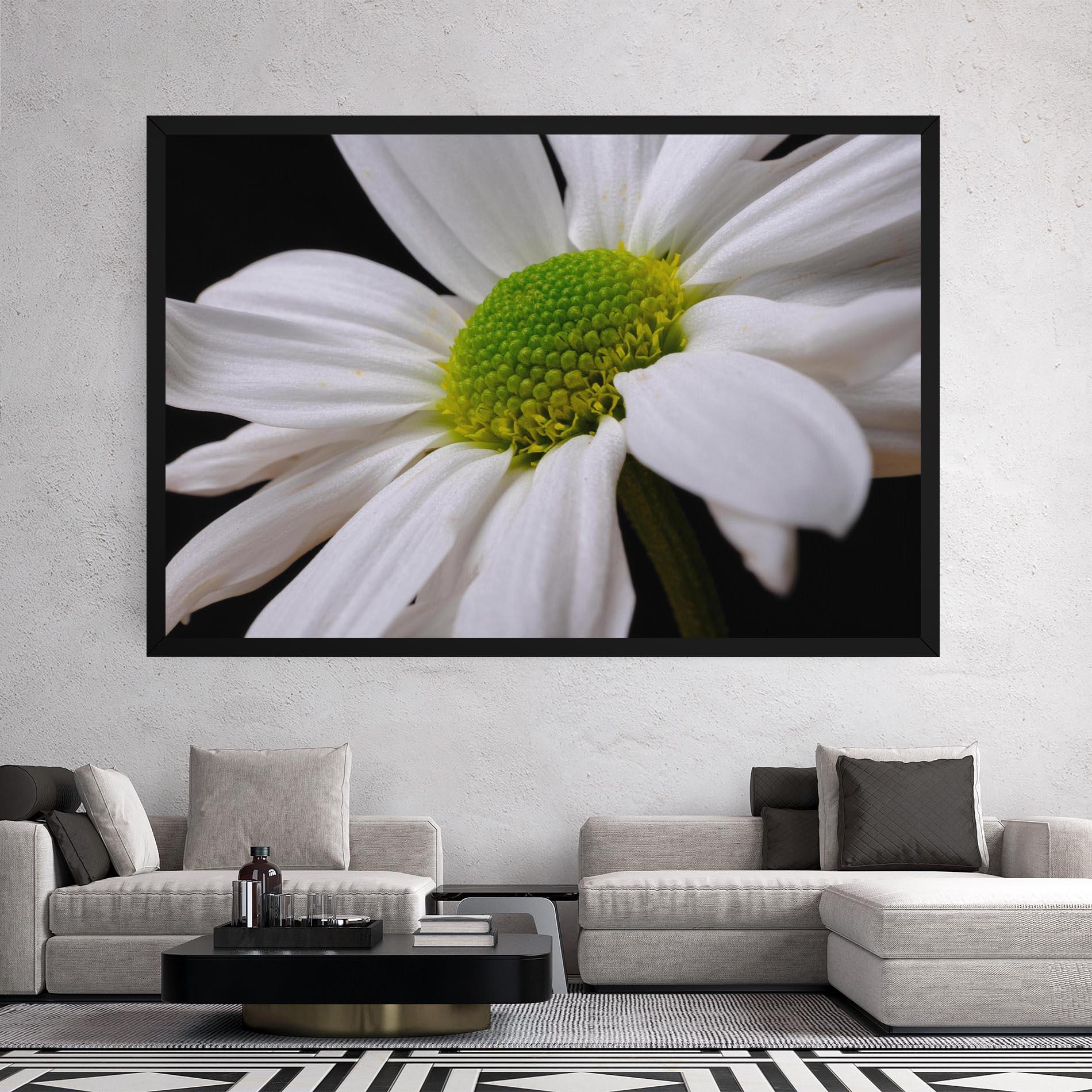 Tablou Canvas Green Middle Daisy mockup 2