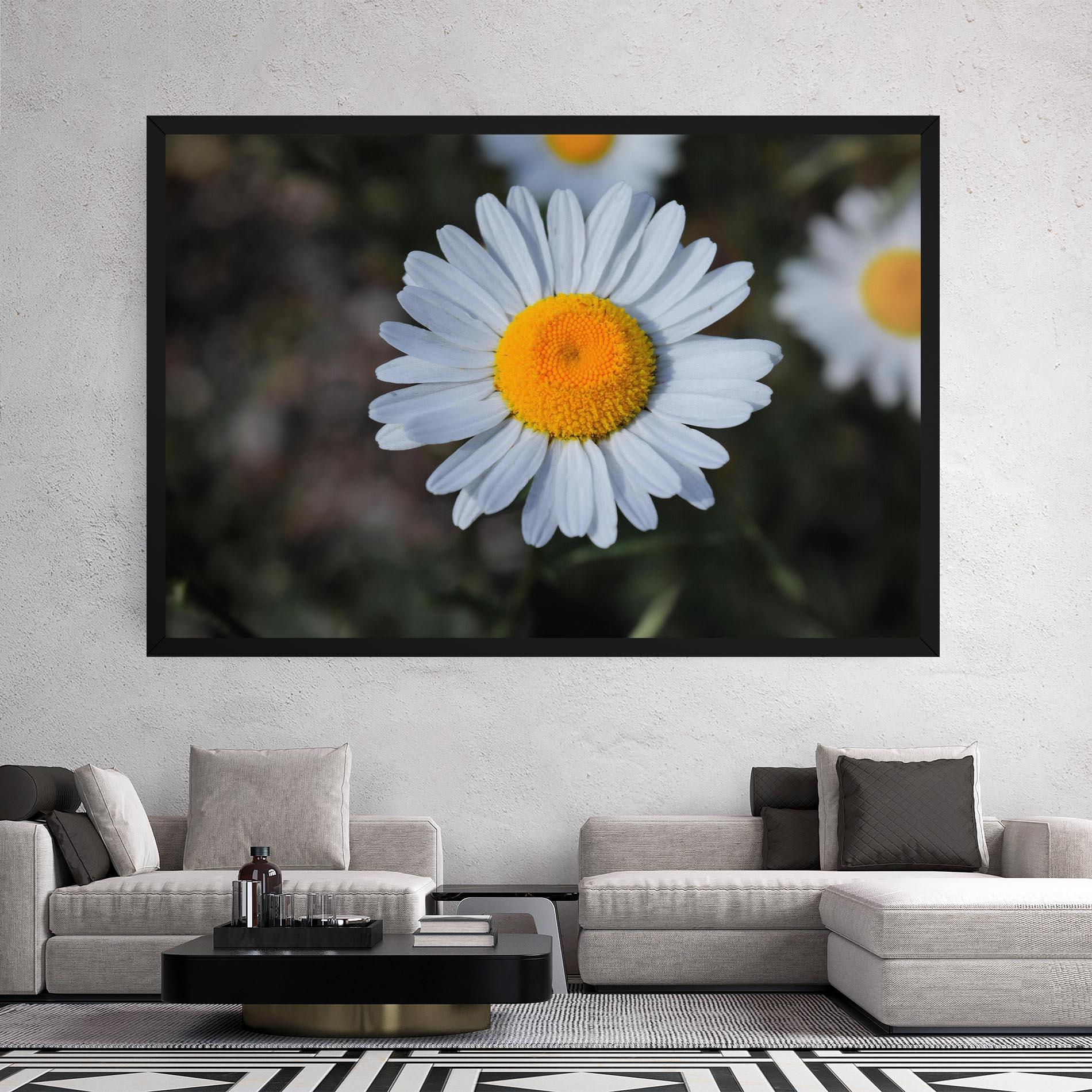 Tablou Canvas Strong Yellow Daisy mockup 2