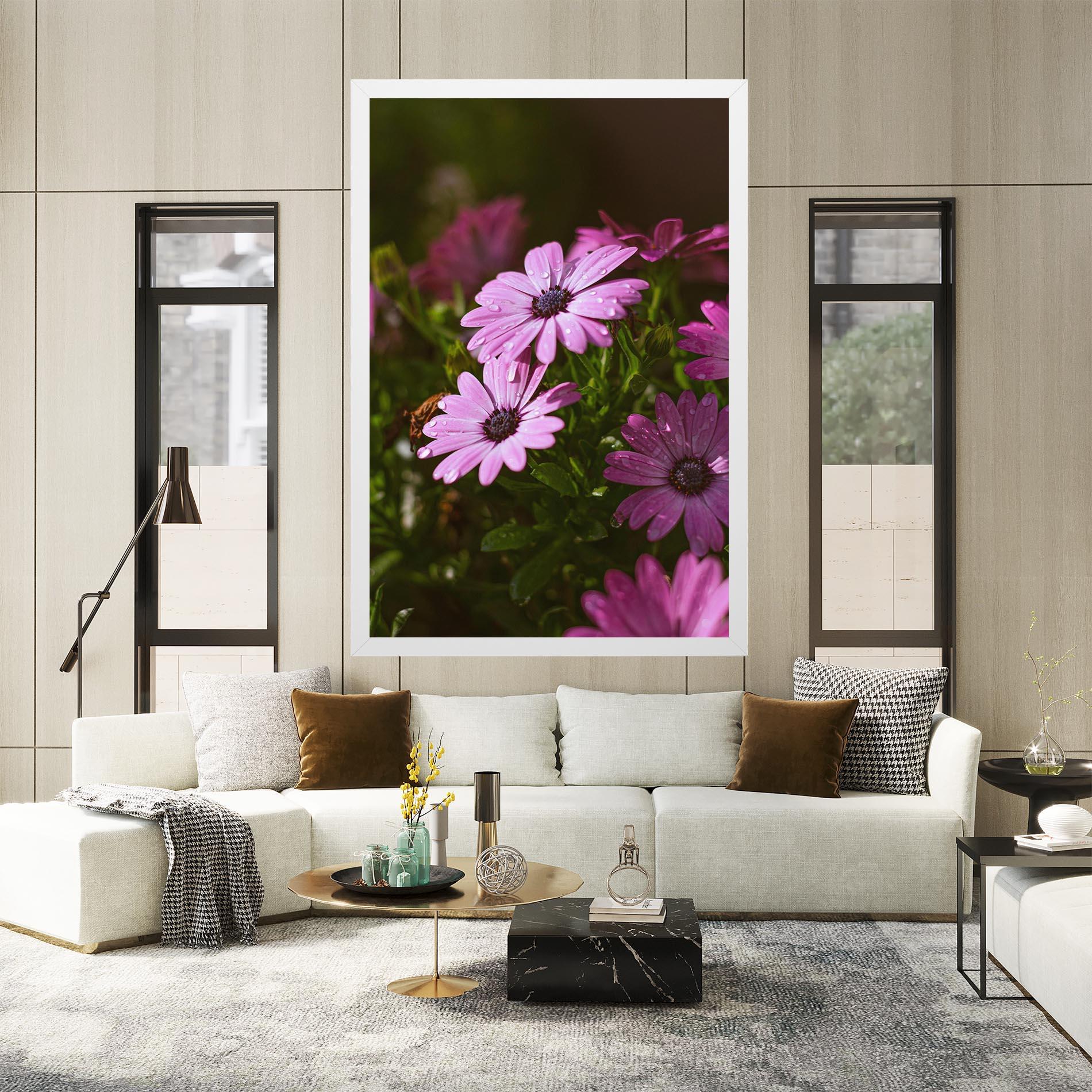 Tablou Canvas Purple Daisy mockup 2