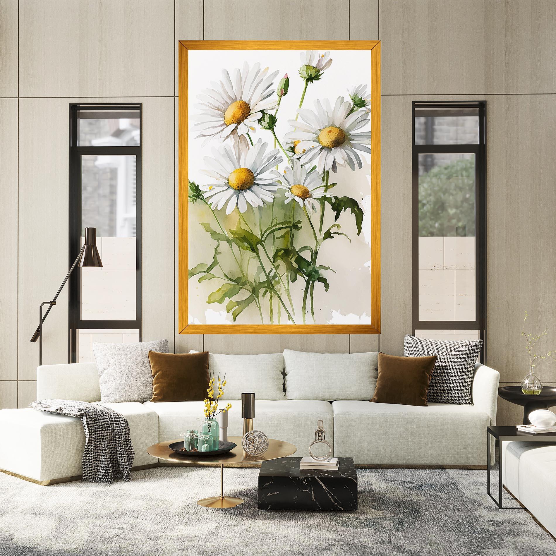 Tablou Canvas Painted Daisy mockup 2