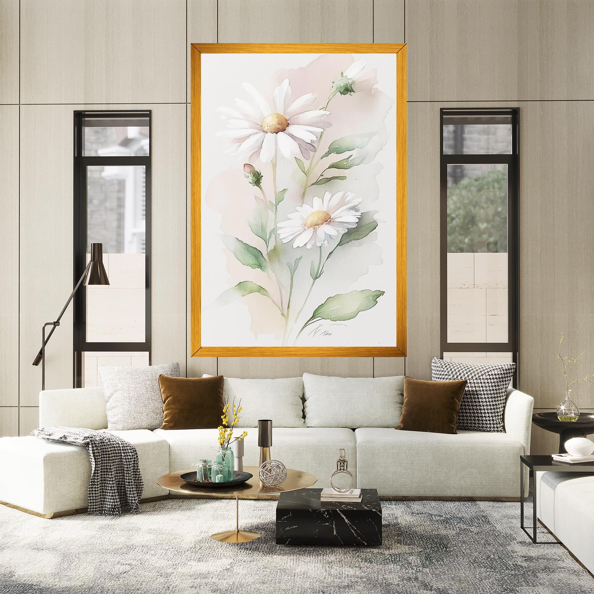 Tablou Canvas Painted Pretty Daisy mockup 2