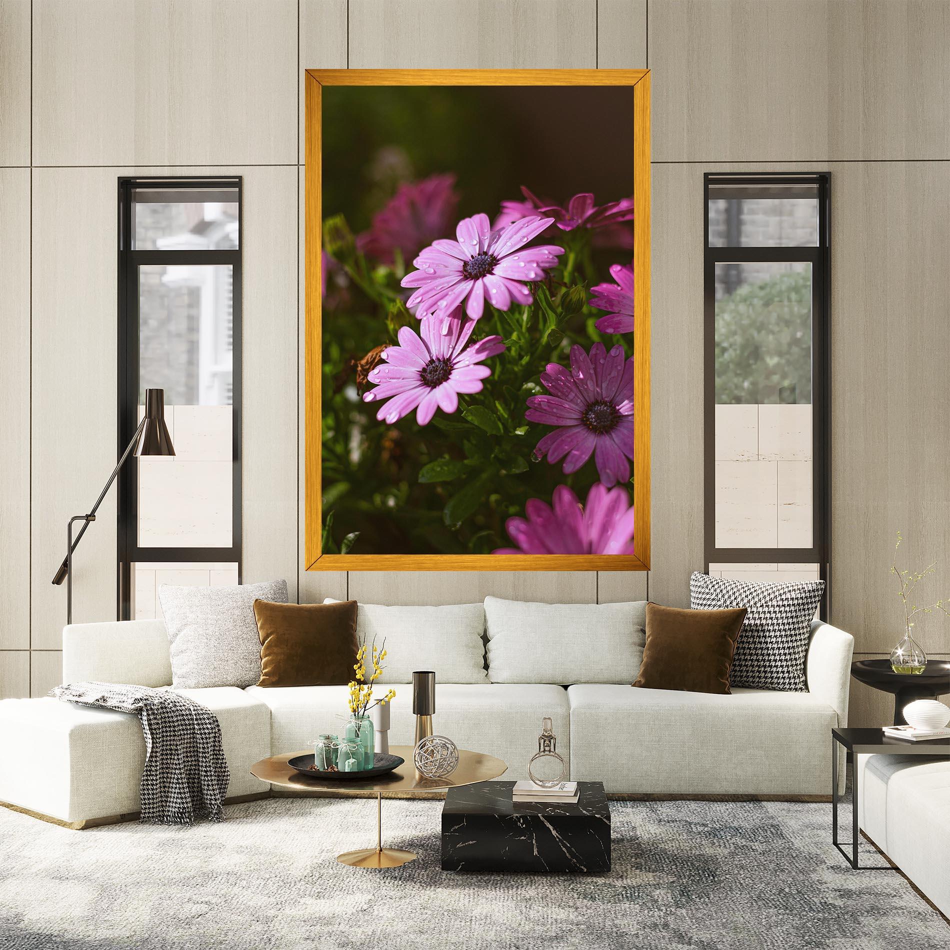 Tablou Canvas Purple Daisy mockup 2