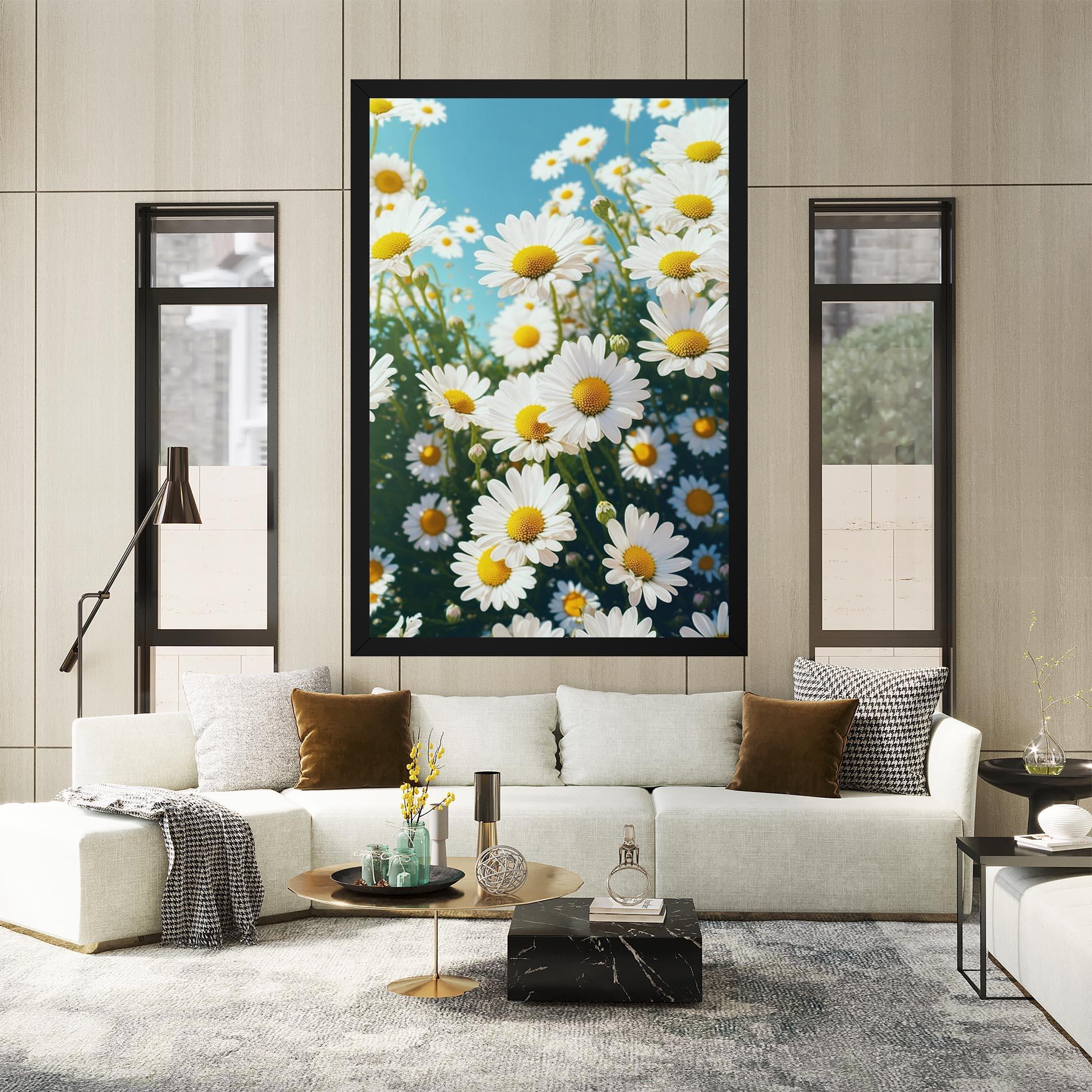 Tablou Canvas Daisy Field View mockup 2