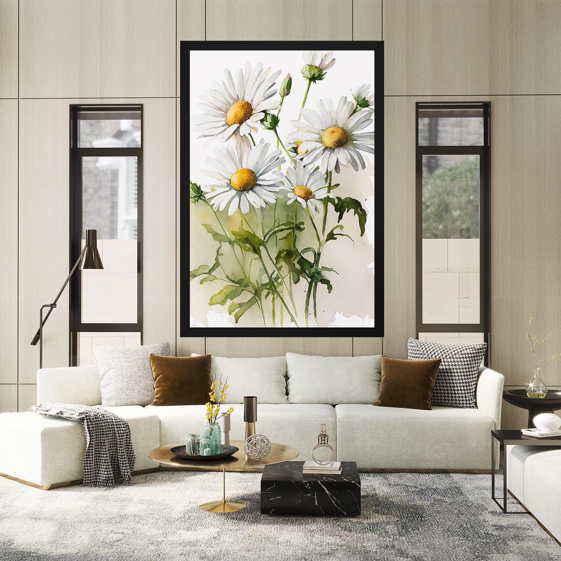 Tablou Canvas Painted Daisy mockup 2