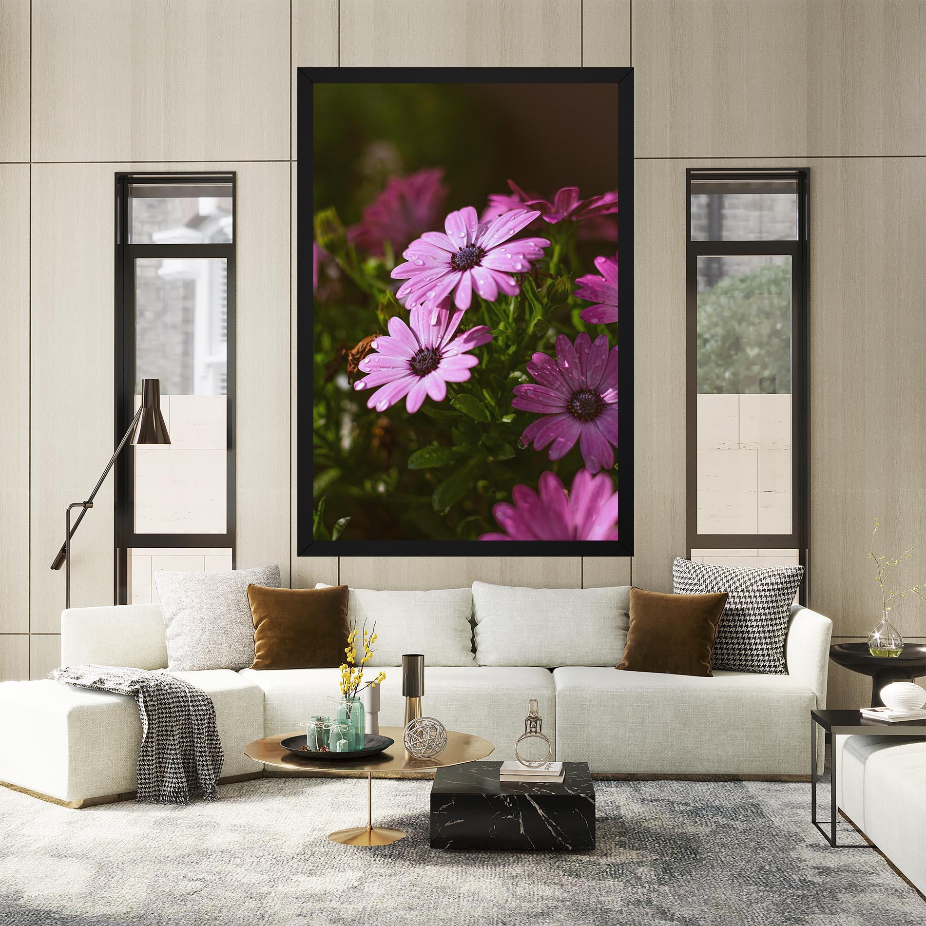 Tablou Canvas Purple Daisy mockup 2