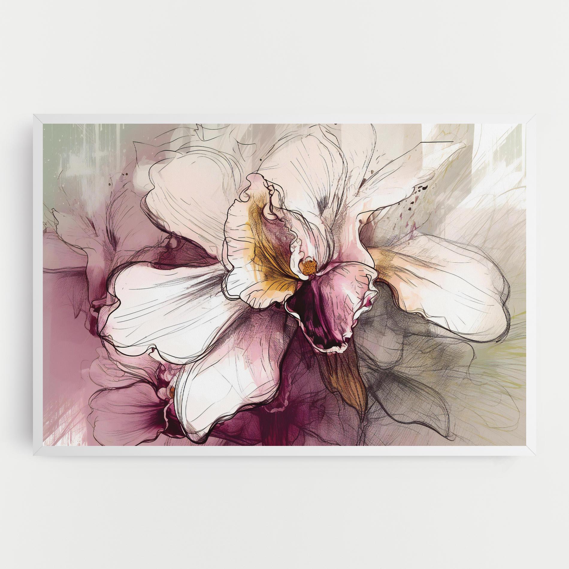 Tablou Canvas Painted Purple Orchid mockup 0