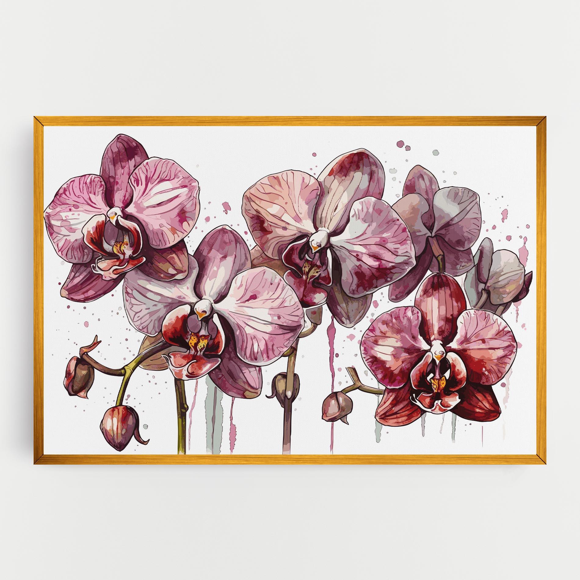 Tablou Canvas Orchid Art mockup 0