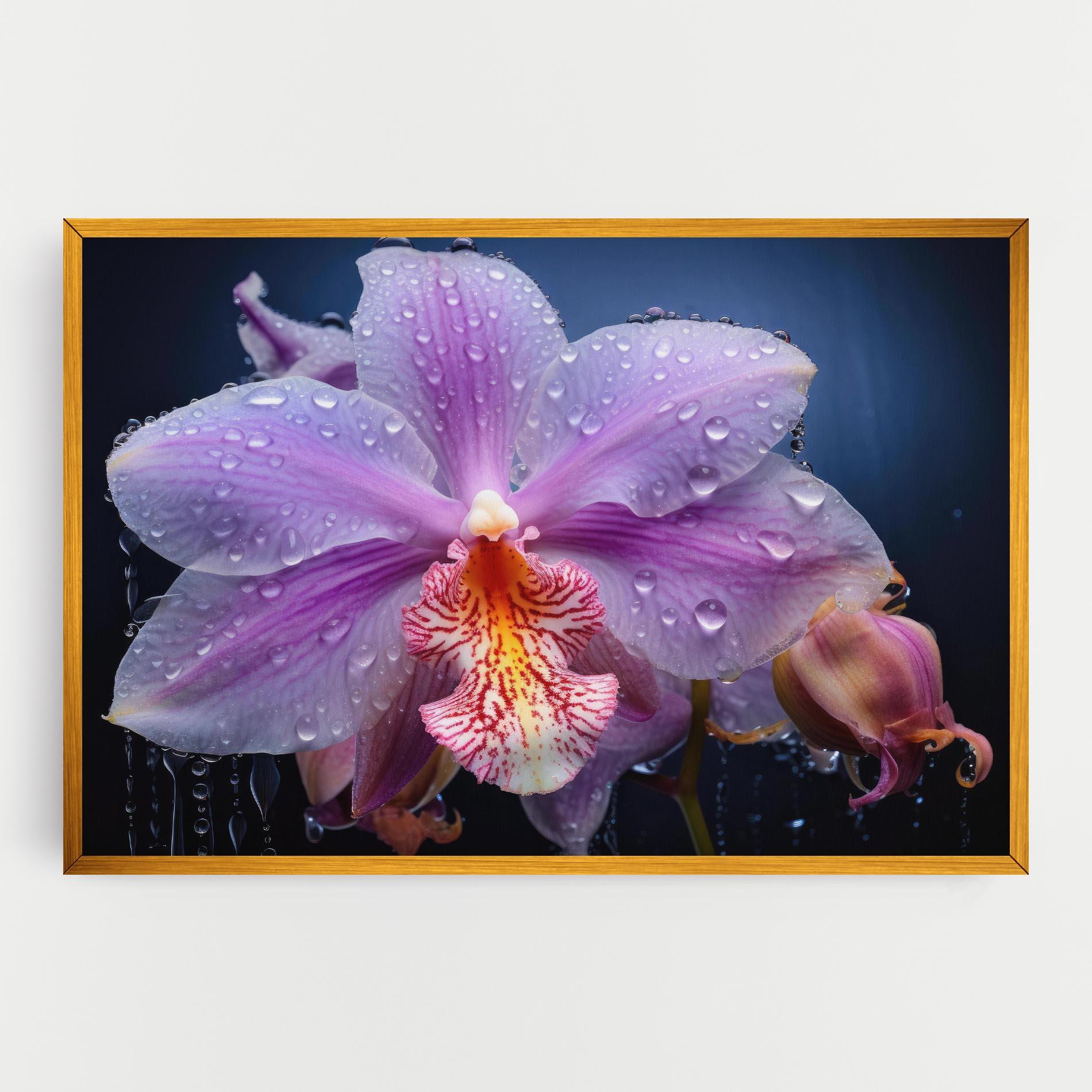 Tablou Canvas Orchid In Rain mockup 0