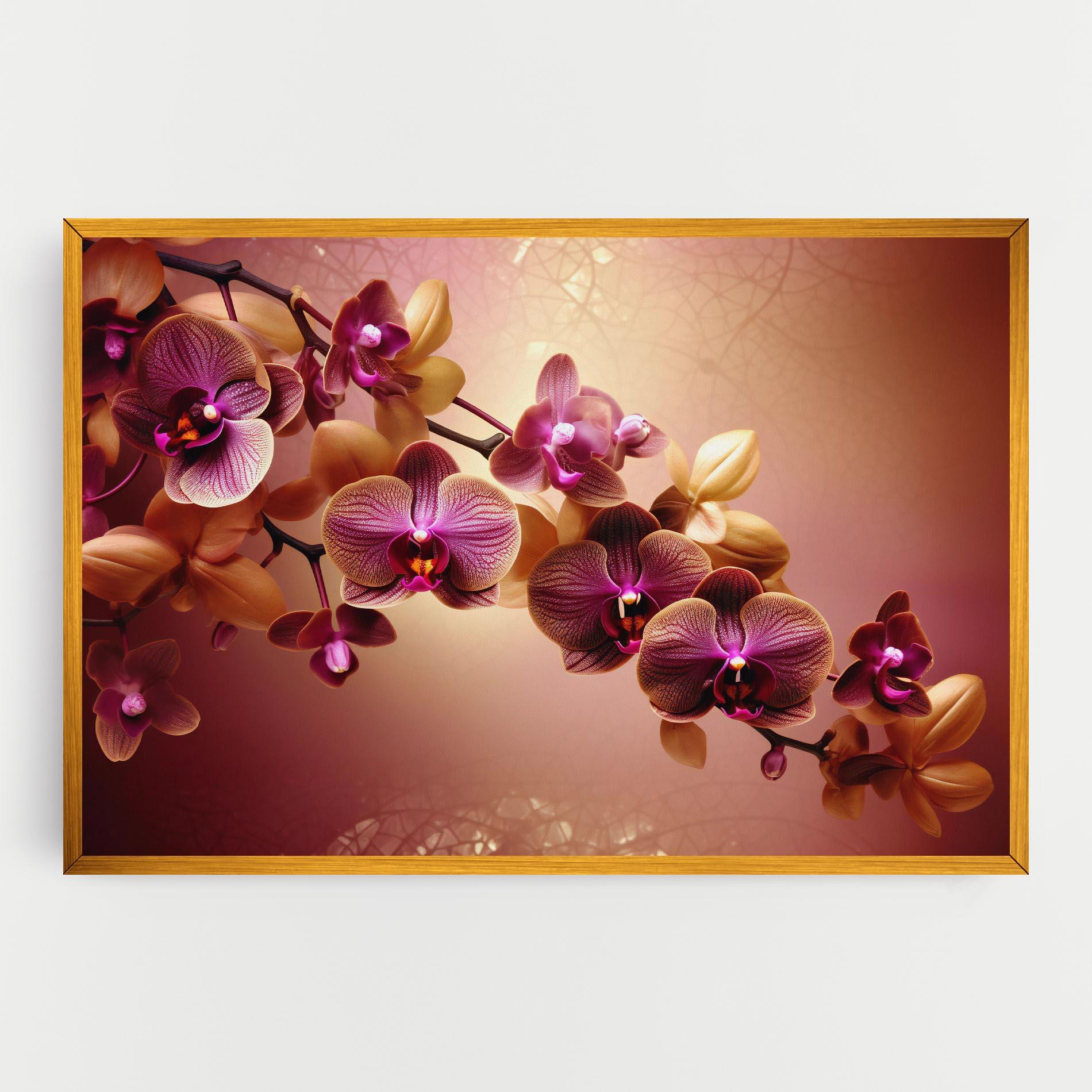 Tablou Canvas Purple Cream Orchid mockup 0