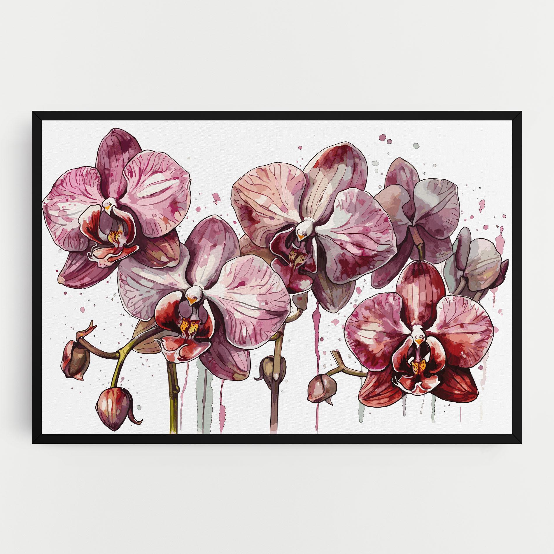 Tablou Canvas Orchid Art mockup 0