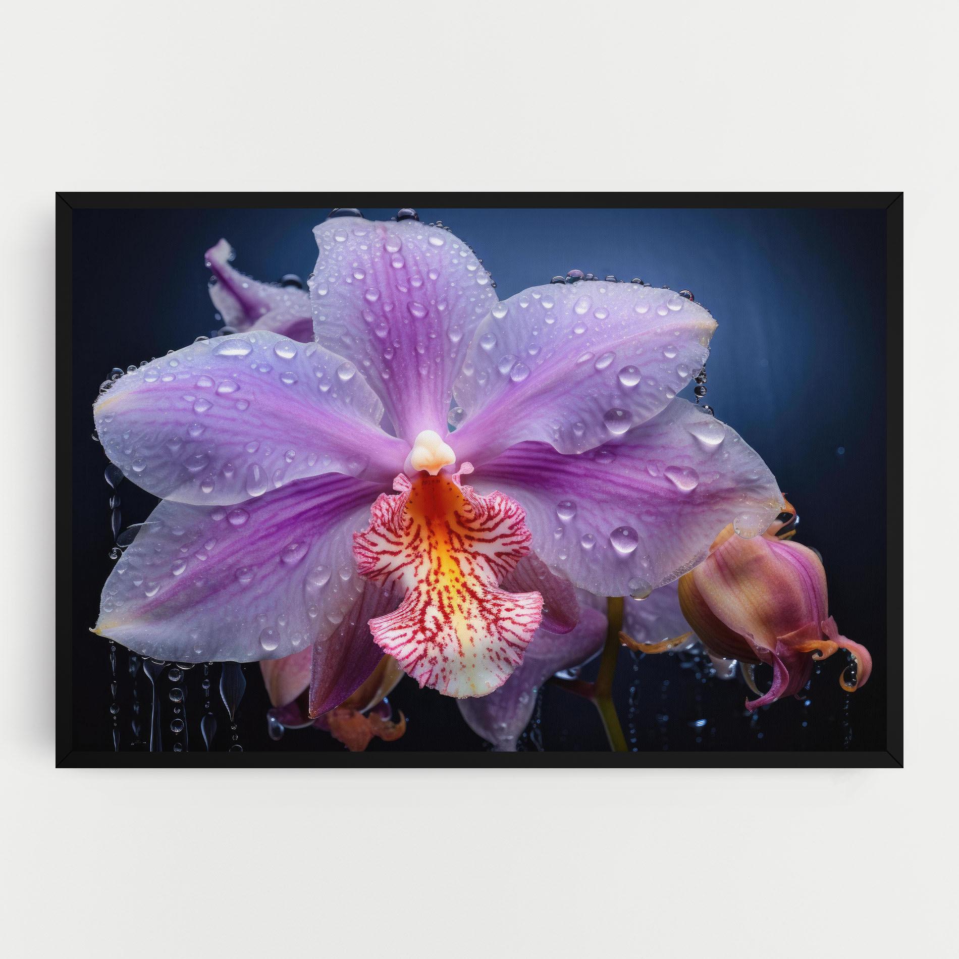 Tablou Canvas Orchid In Rain mockup 0