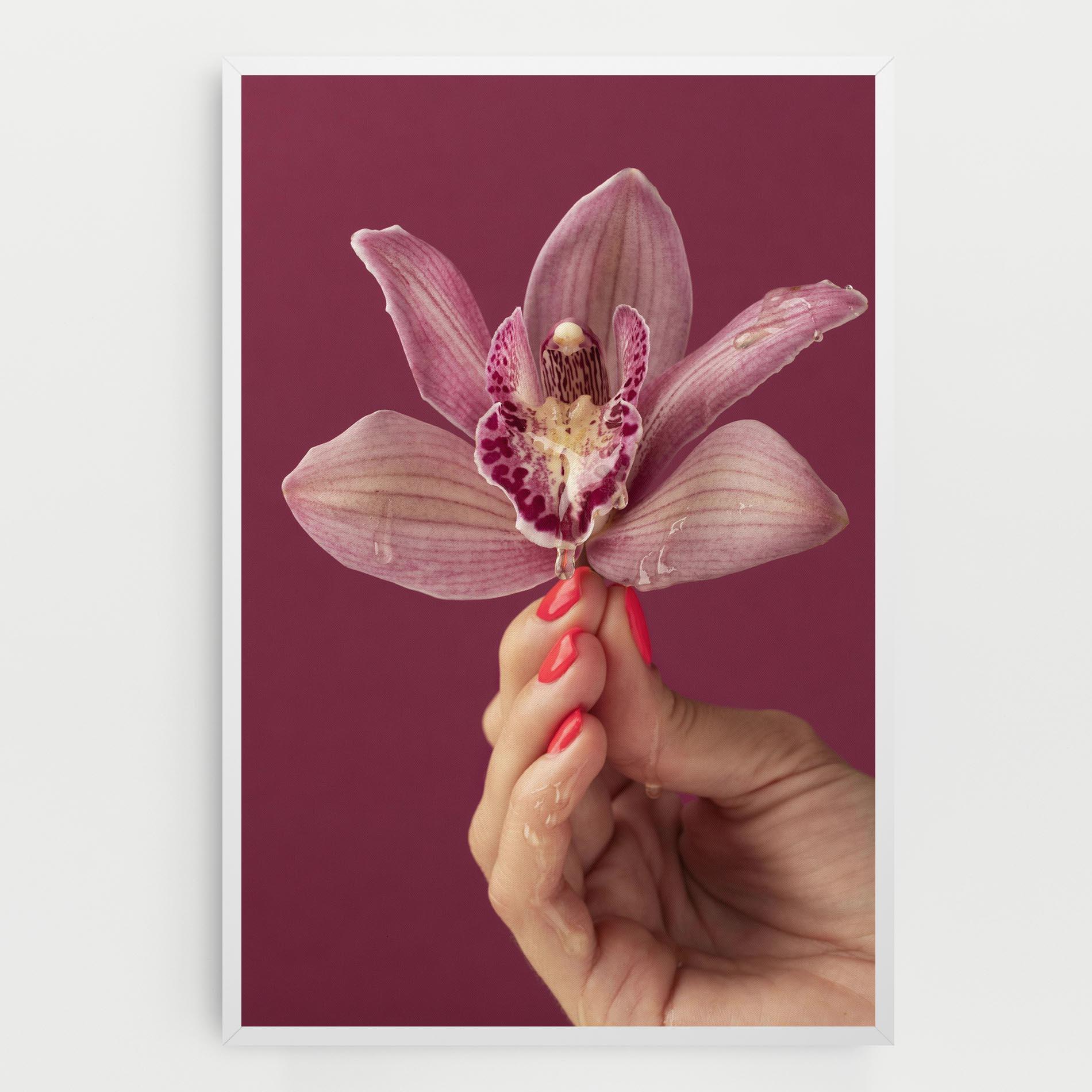 Tablou Canvas Orchid Holding mockup 0