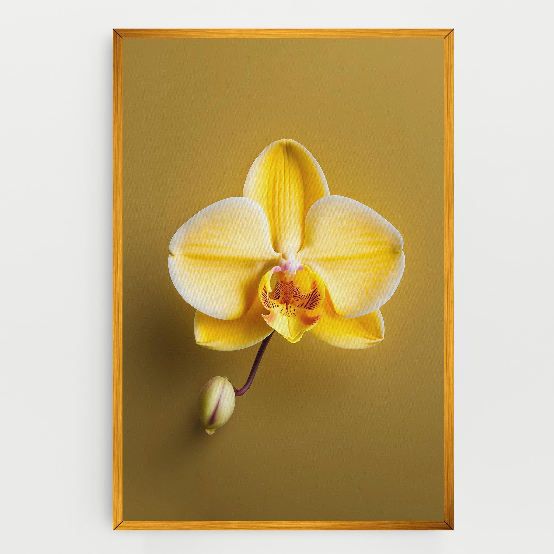 Tablou Canvas Pastel Yellow Orchid mockup 0