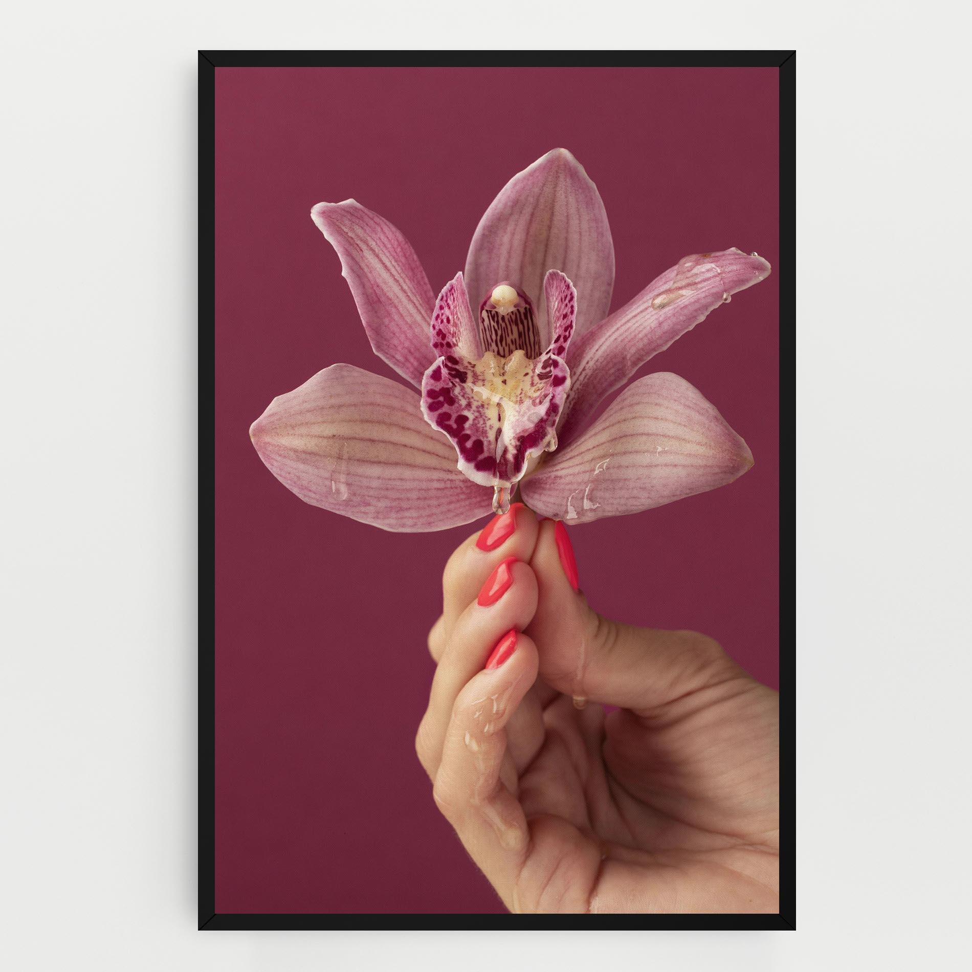 Tablou Canvas Orchid Holding mockup 0