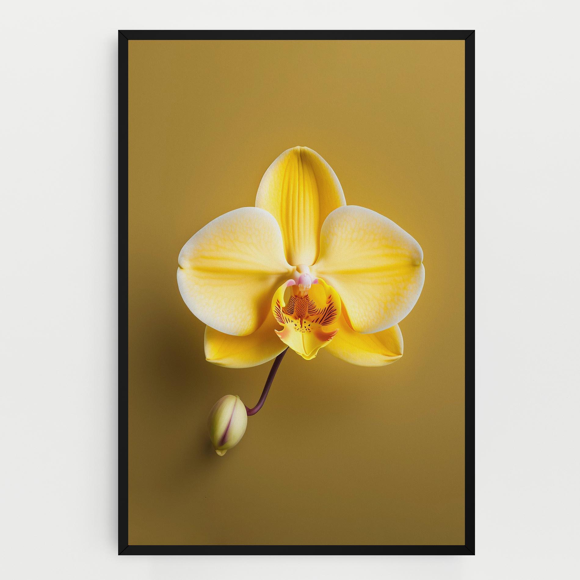 Tablou Canvas Pastel Yellow Orchid mockup 0