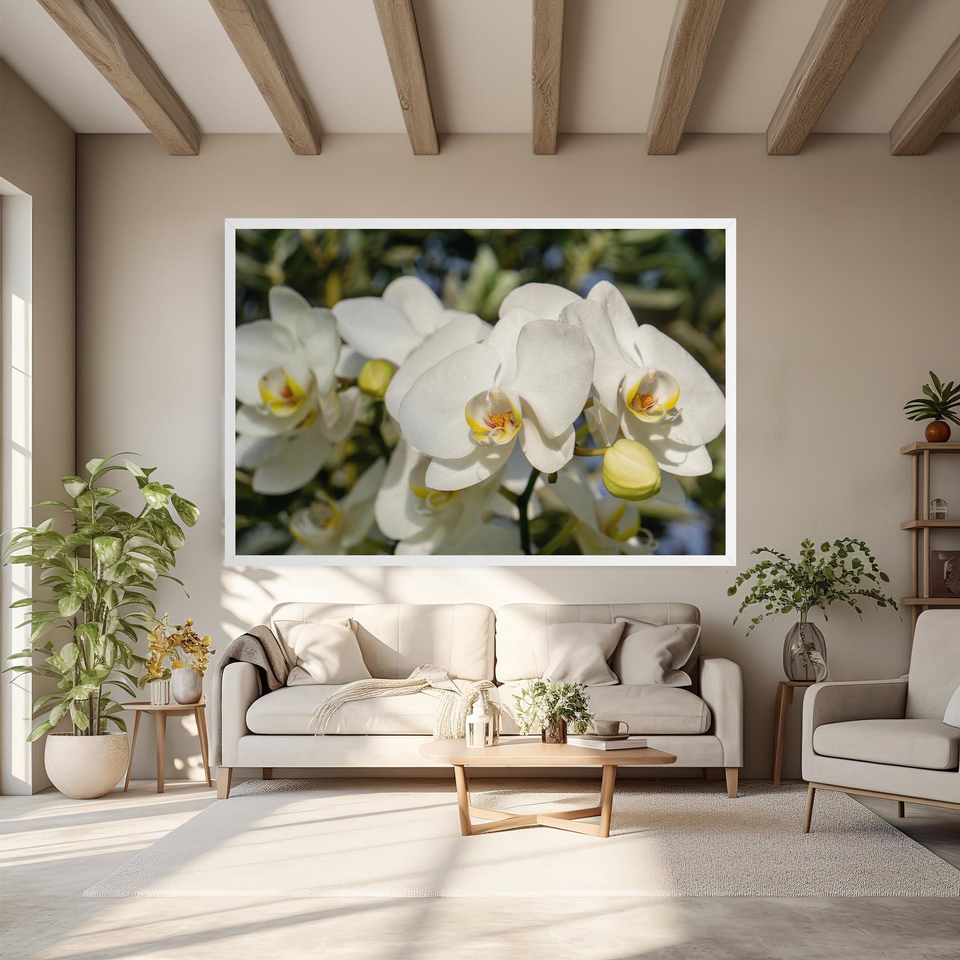 Tablou Canvas Big Orchids In Nature mockup 6