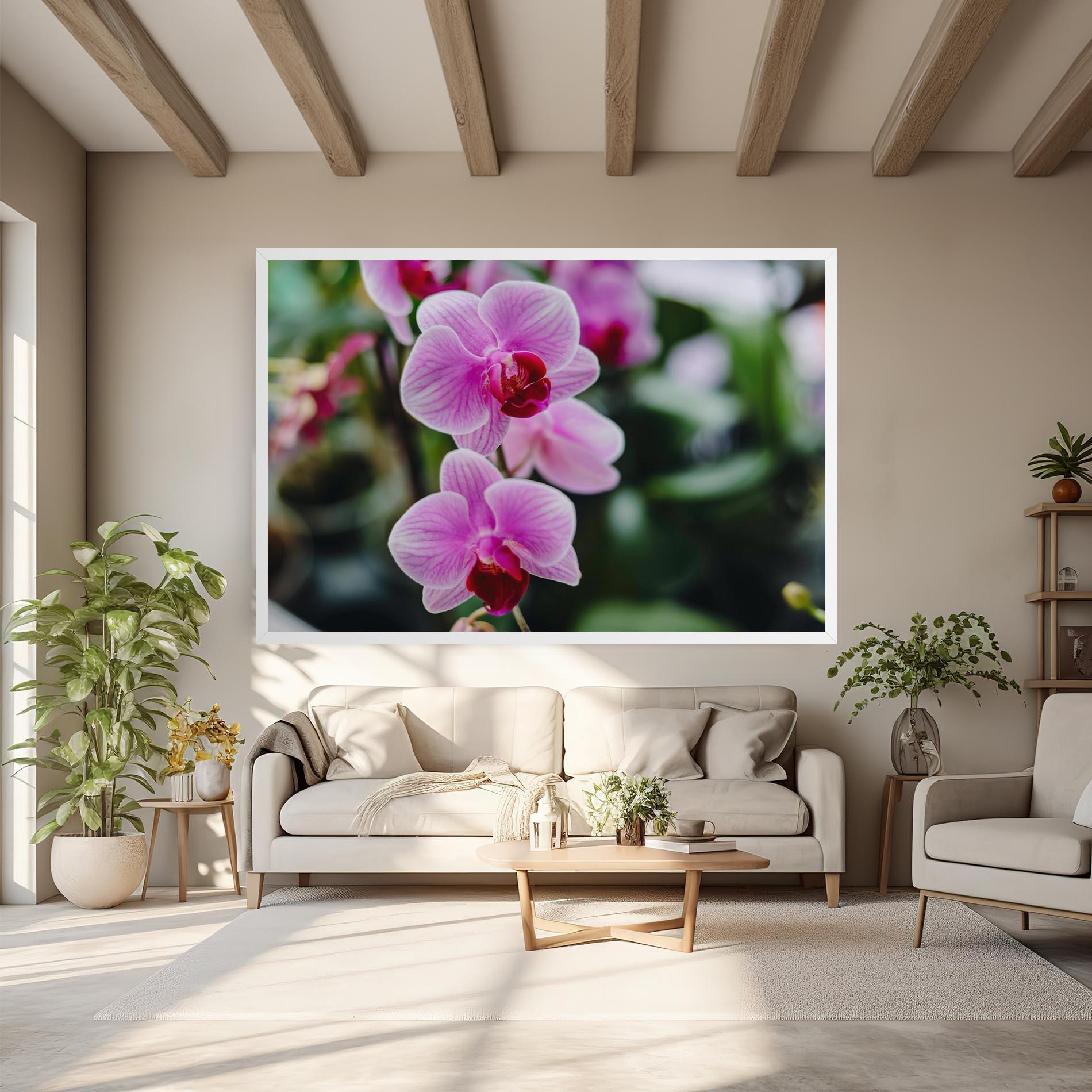 Tablou Canvas Garden Purple Orchids mockup 6