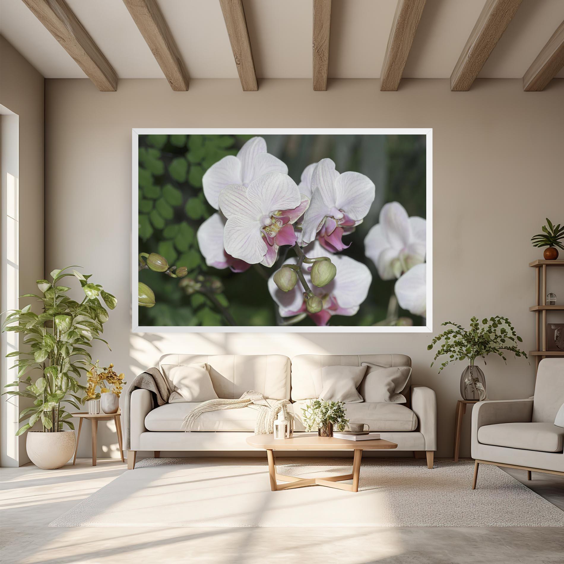 Tablou Canvas Orchid Botanical Garden mockup 6