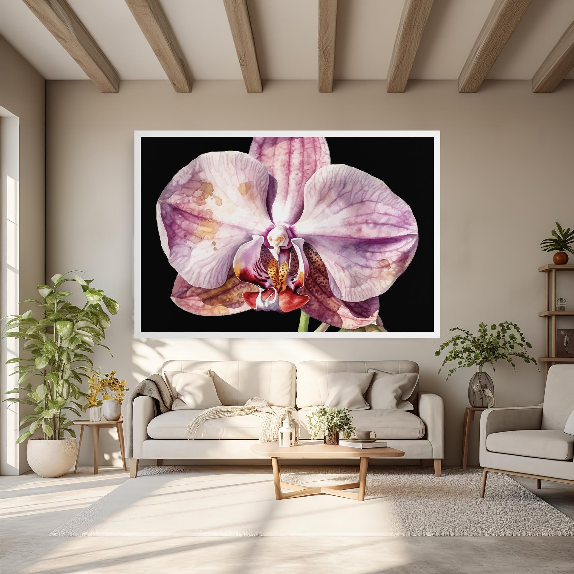 Tablou Canvas Painted Orchid mockup 6