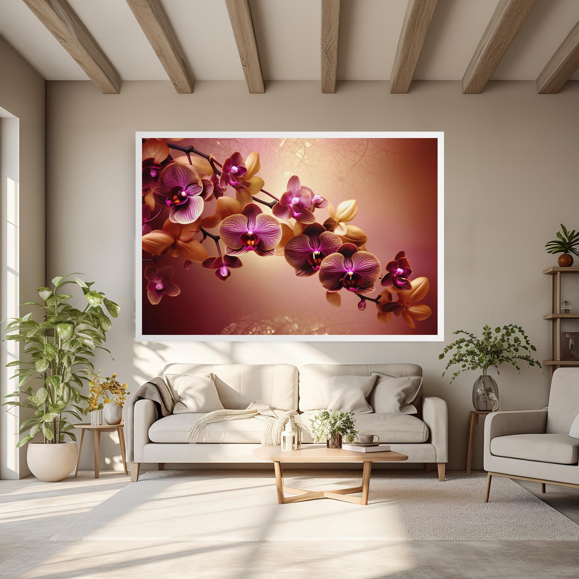 Tablou Canvas Purple Cream Orchid mockup 6