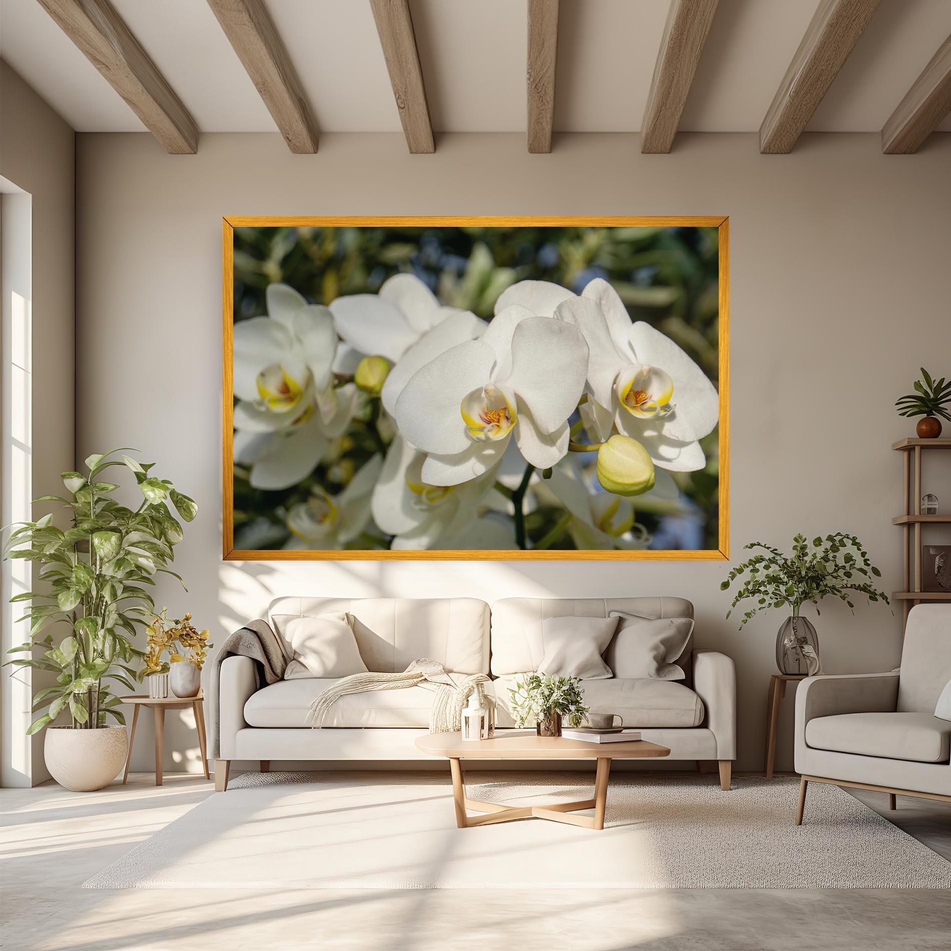 Tablou Canvas Big Orchids In Nature mockup 6