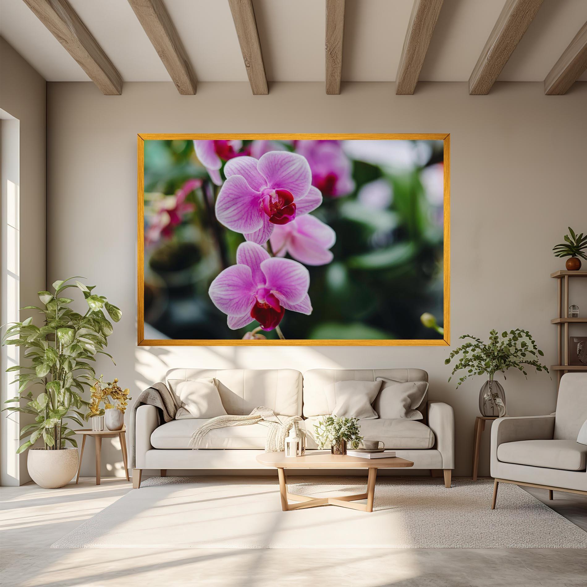 Tablou Canvas Garden Purple Orchids mockup 6
