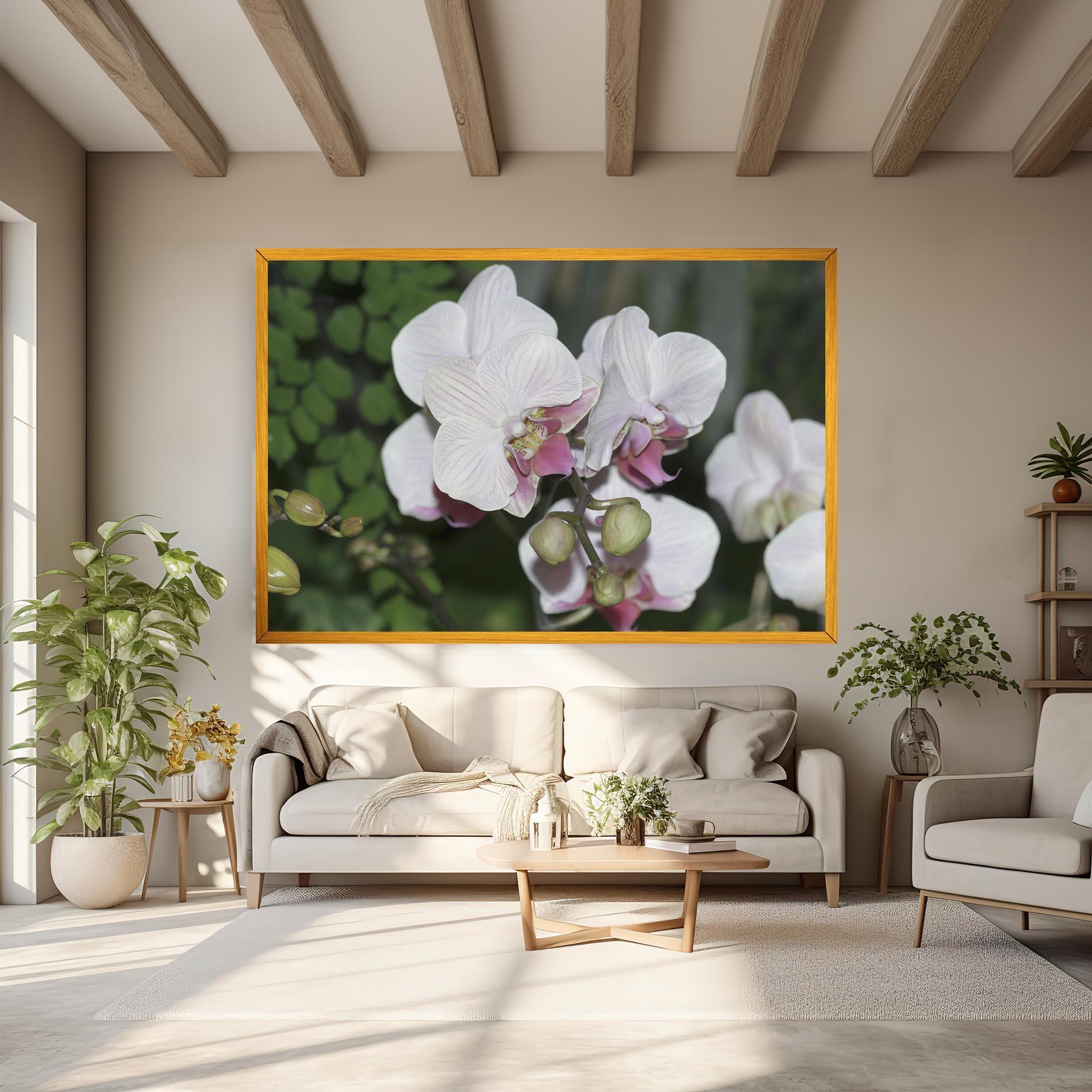 Tablou Canvas Orchid Botanical Garden mockup 6