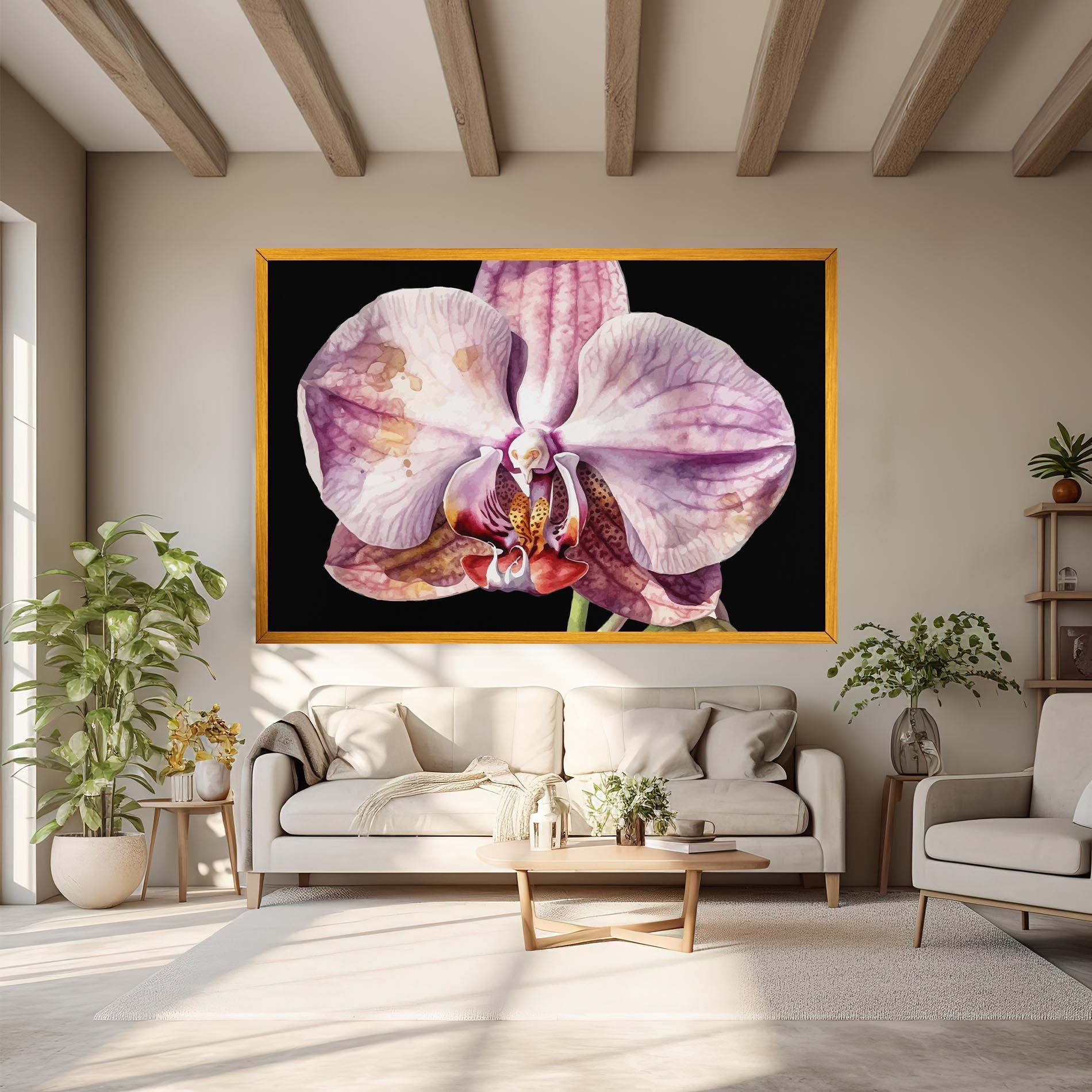 Tablou Canvas Painted Orchid mockup 6