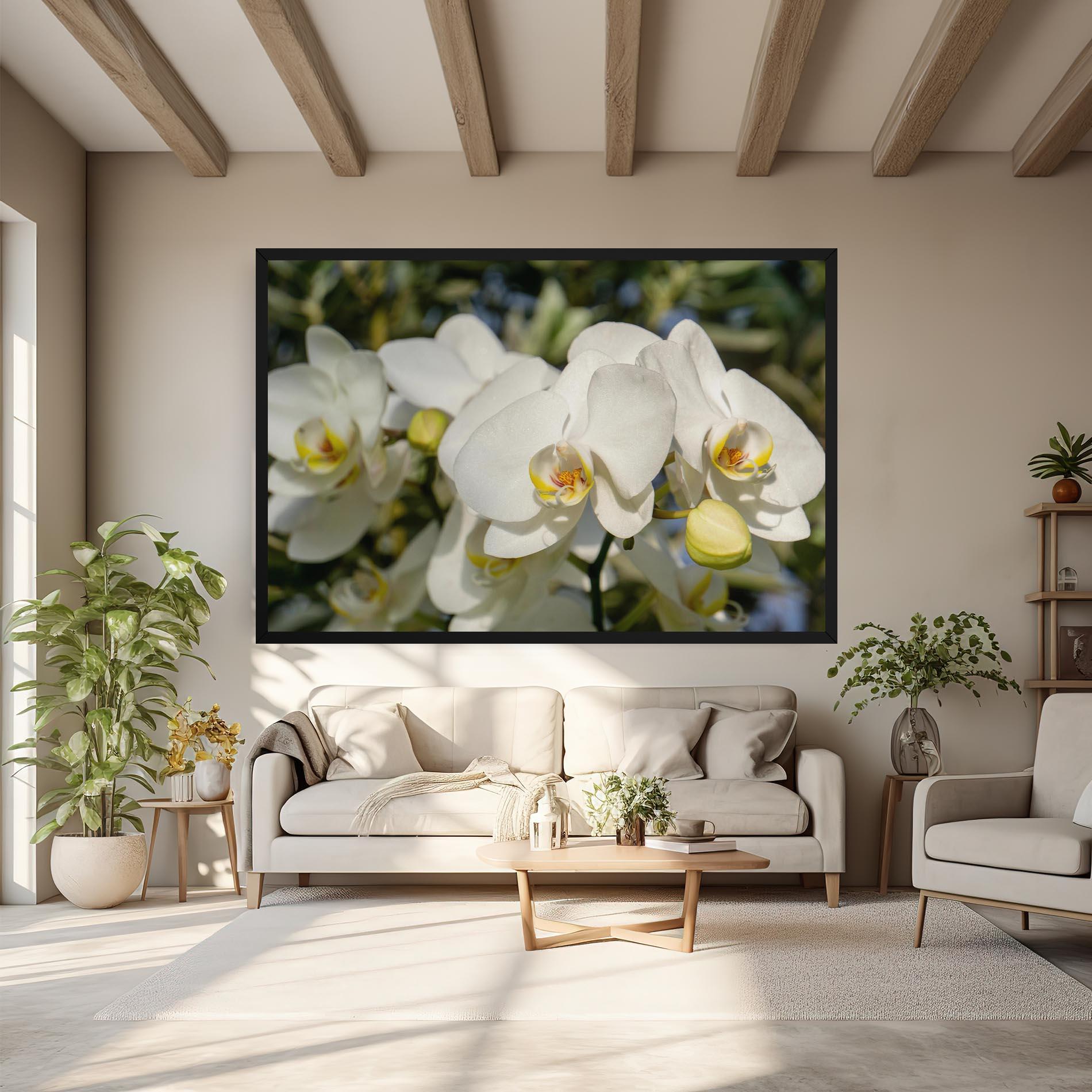 Tablou Canvas Big Orchids In Nature mockup 6