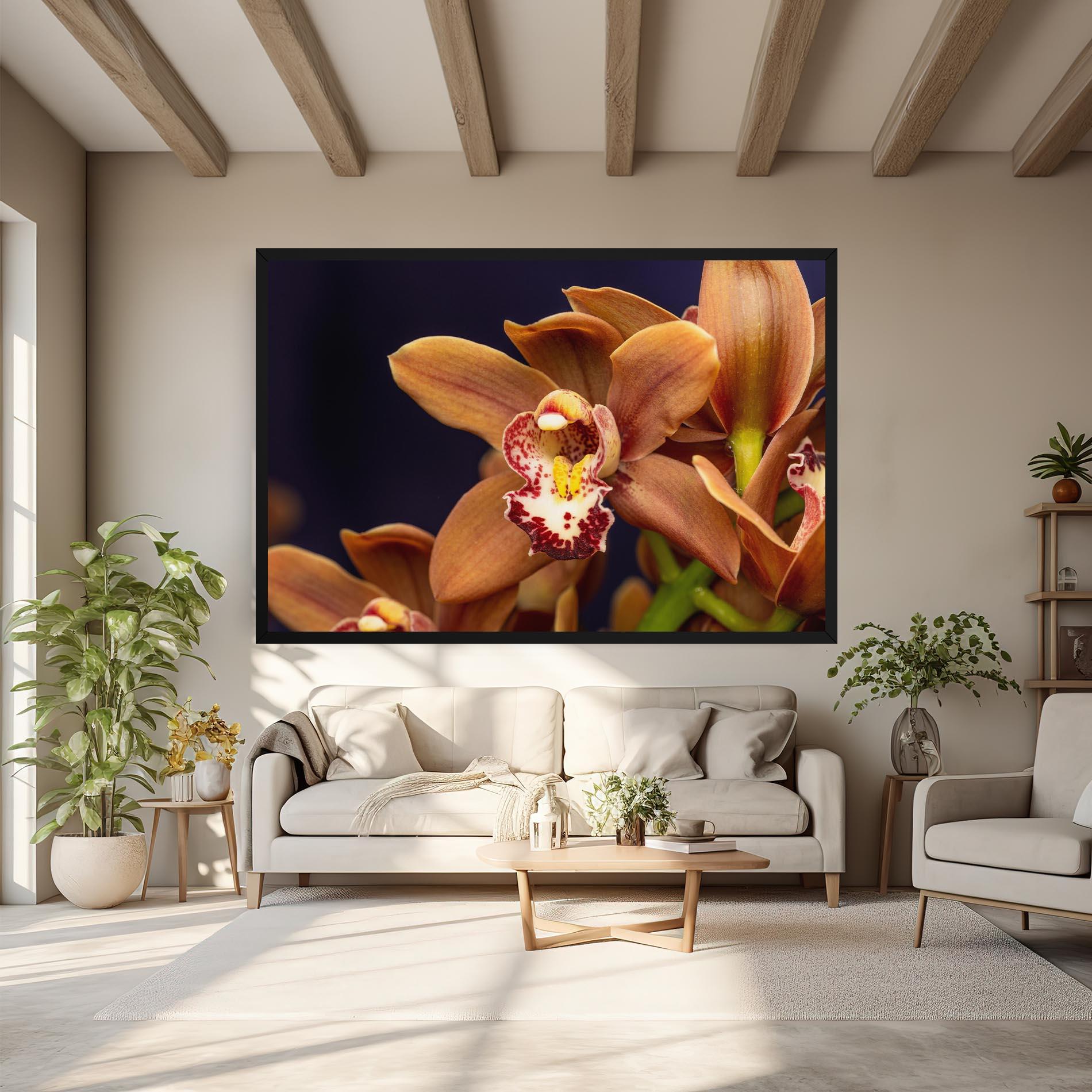 Tablou Canvas Dirty Orange Orchid mockup 6