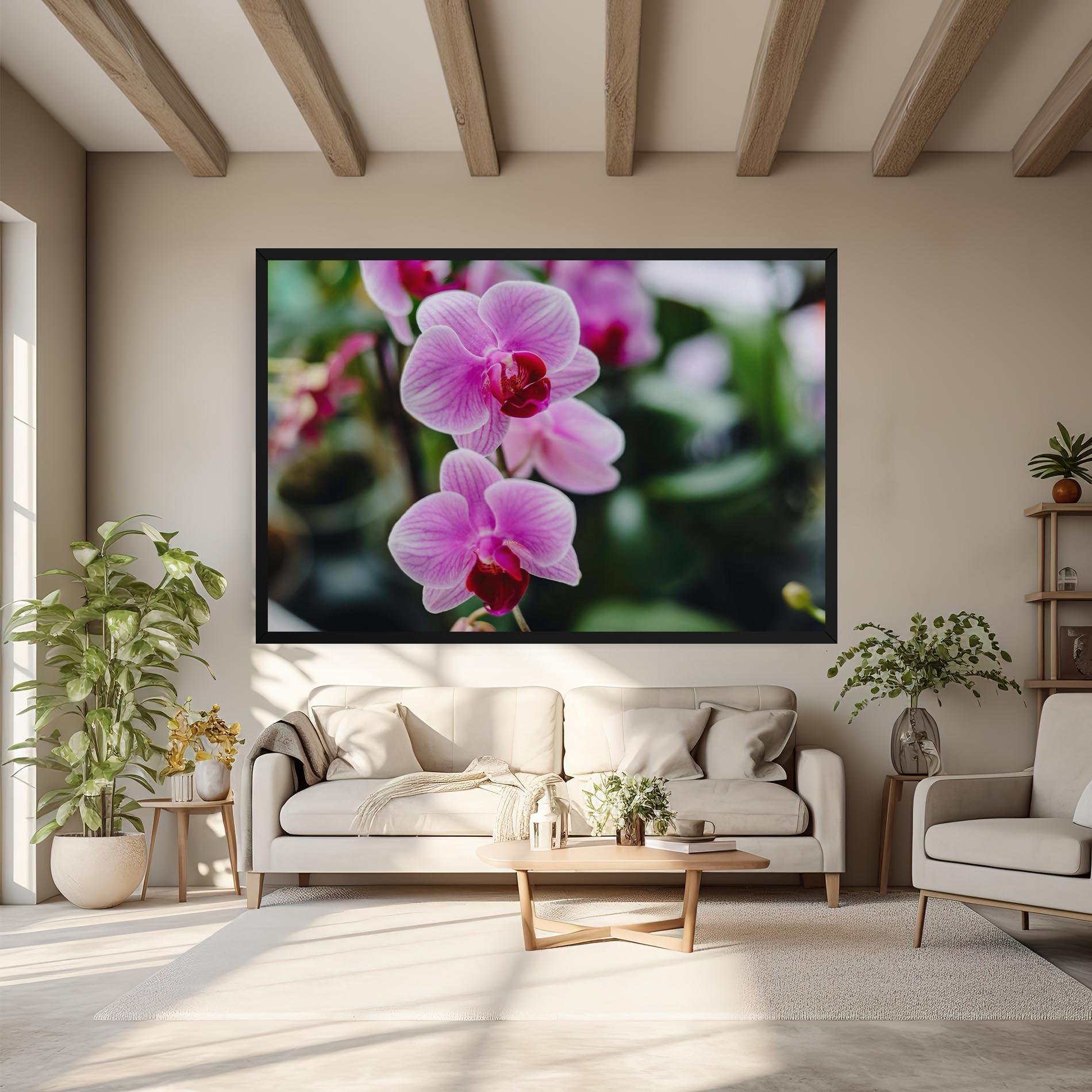 Tablou Canvas Garden Purple Orchids mockup 6