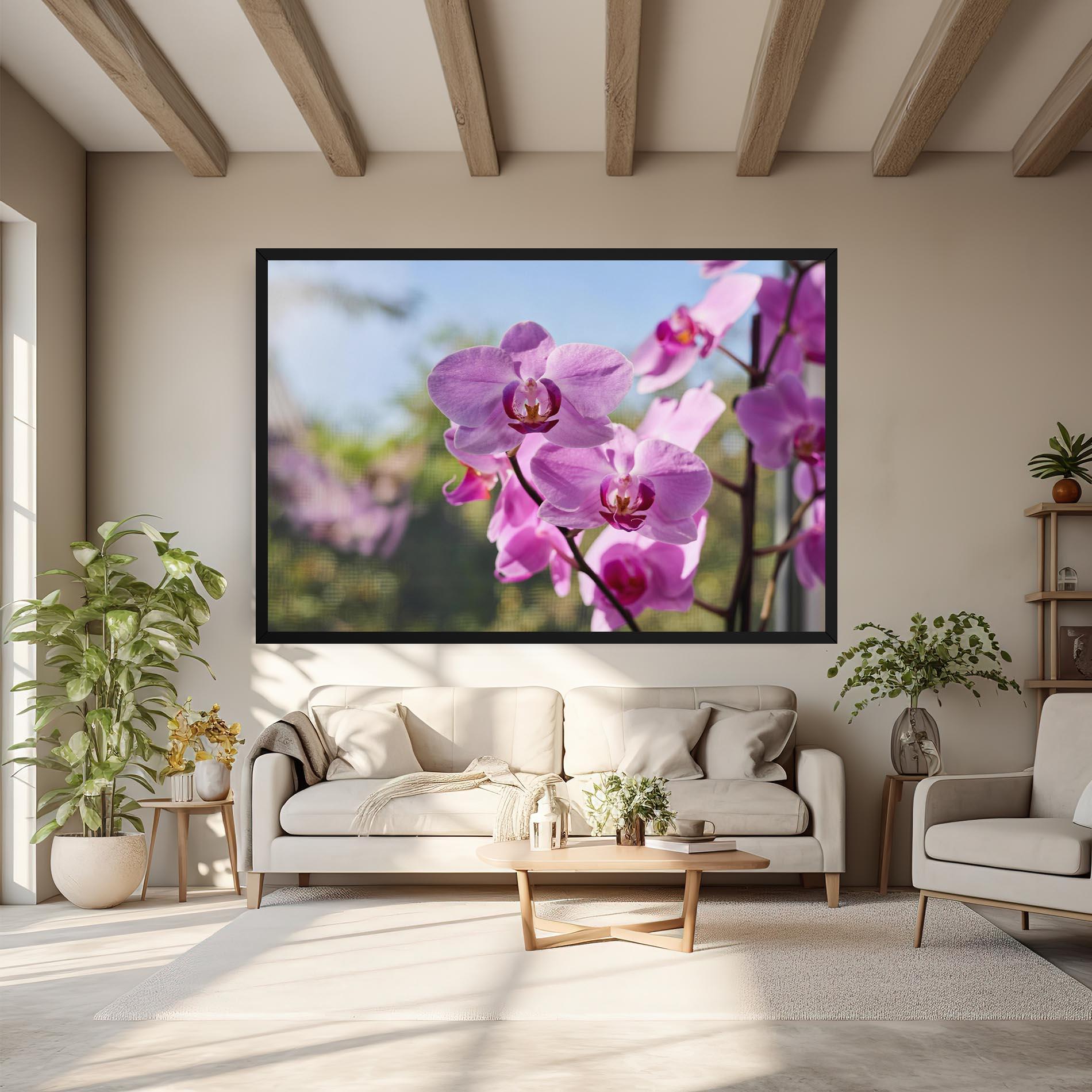Tablou Canvas Orchids In The Garden mockup 6