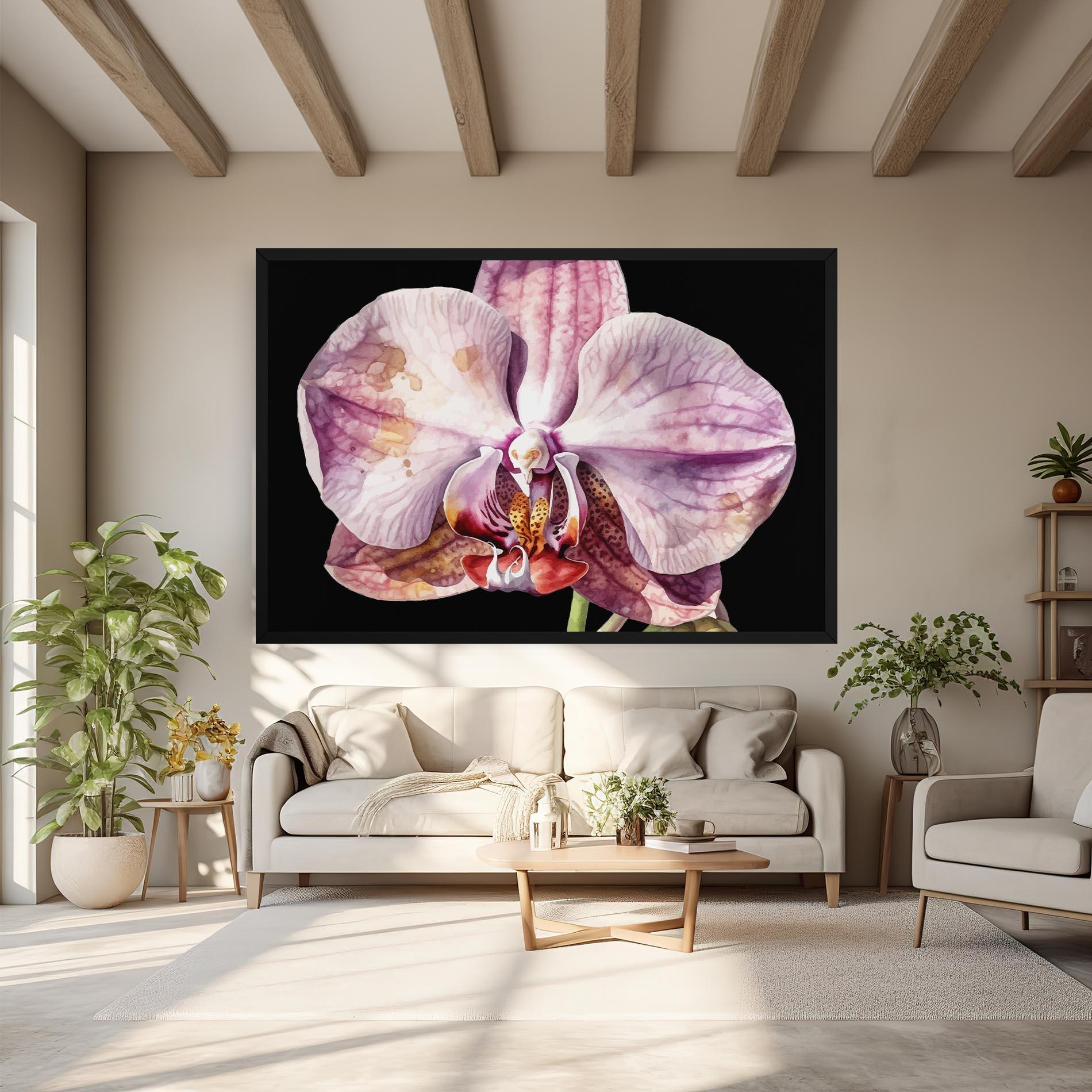 Tablou Canvas Painted Orchid mockup 6