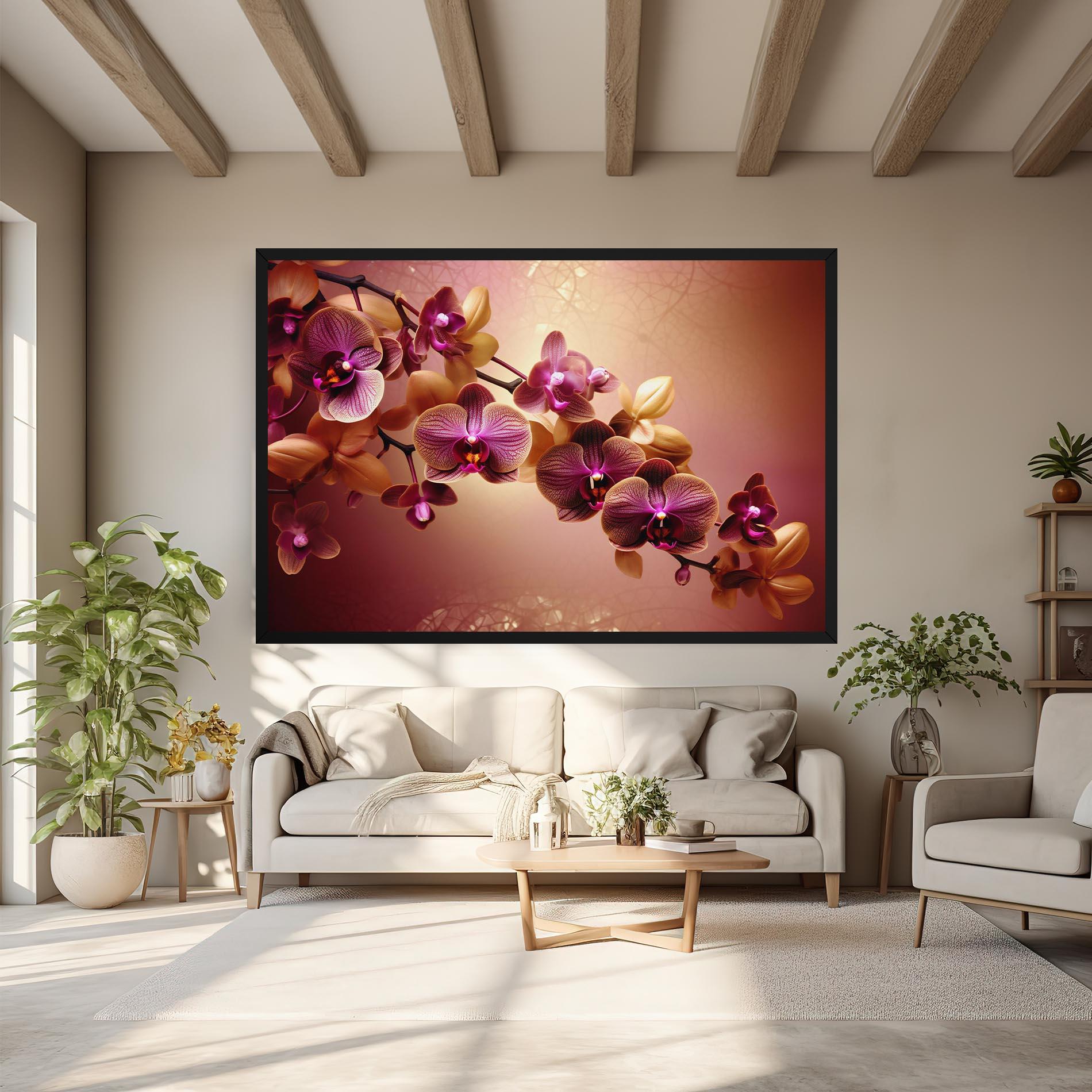 Tablou Canvas Purple Cream Orchid mockup 6
